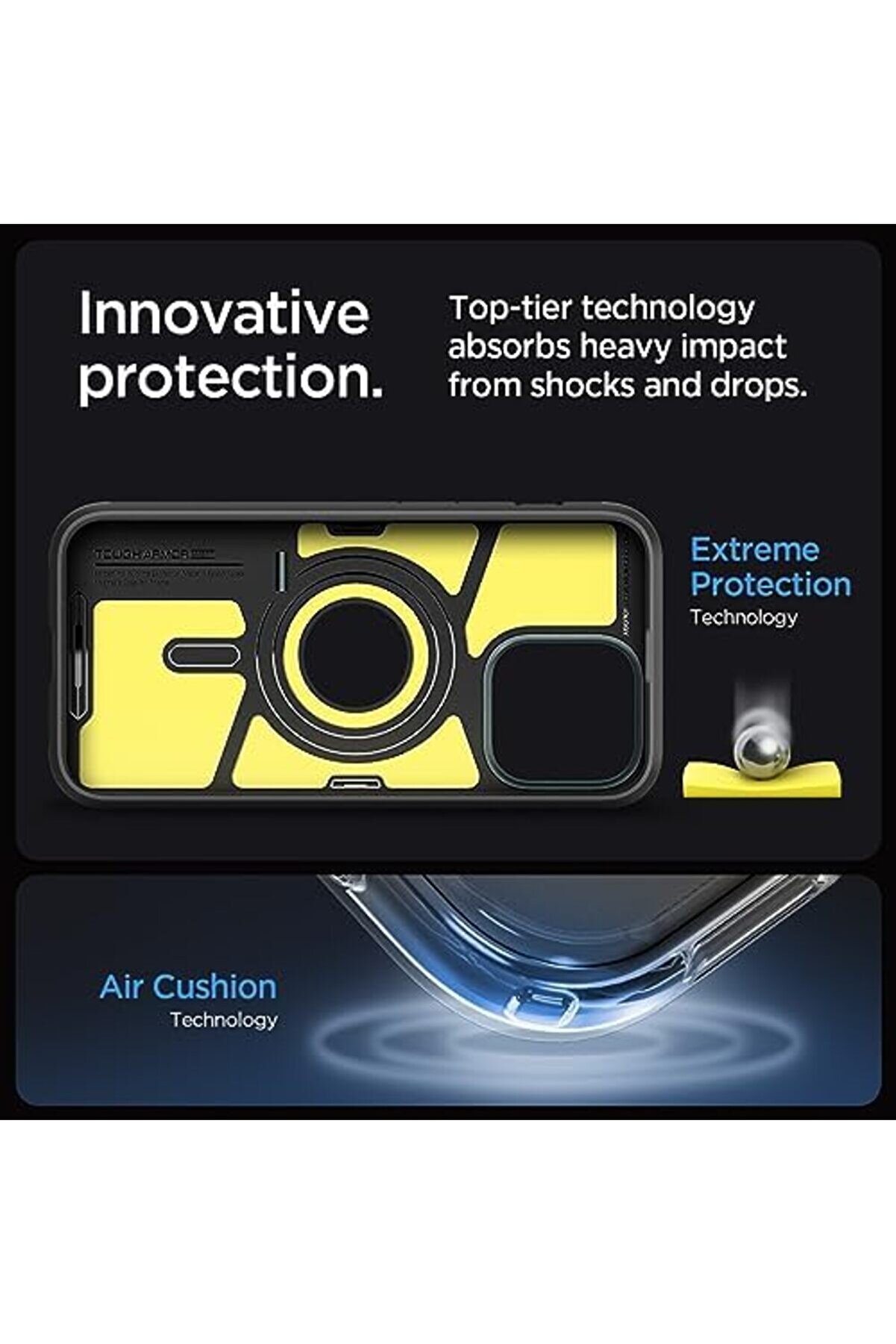 15 Pro Kılıf Tough Magfi̇t &Ouml;zelli̇kli̇ Abyss - Acs06