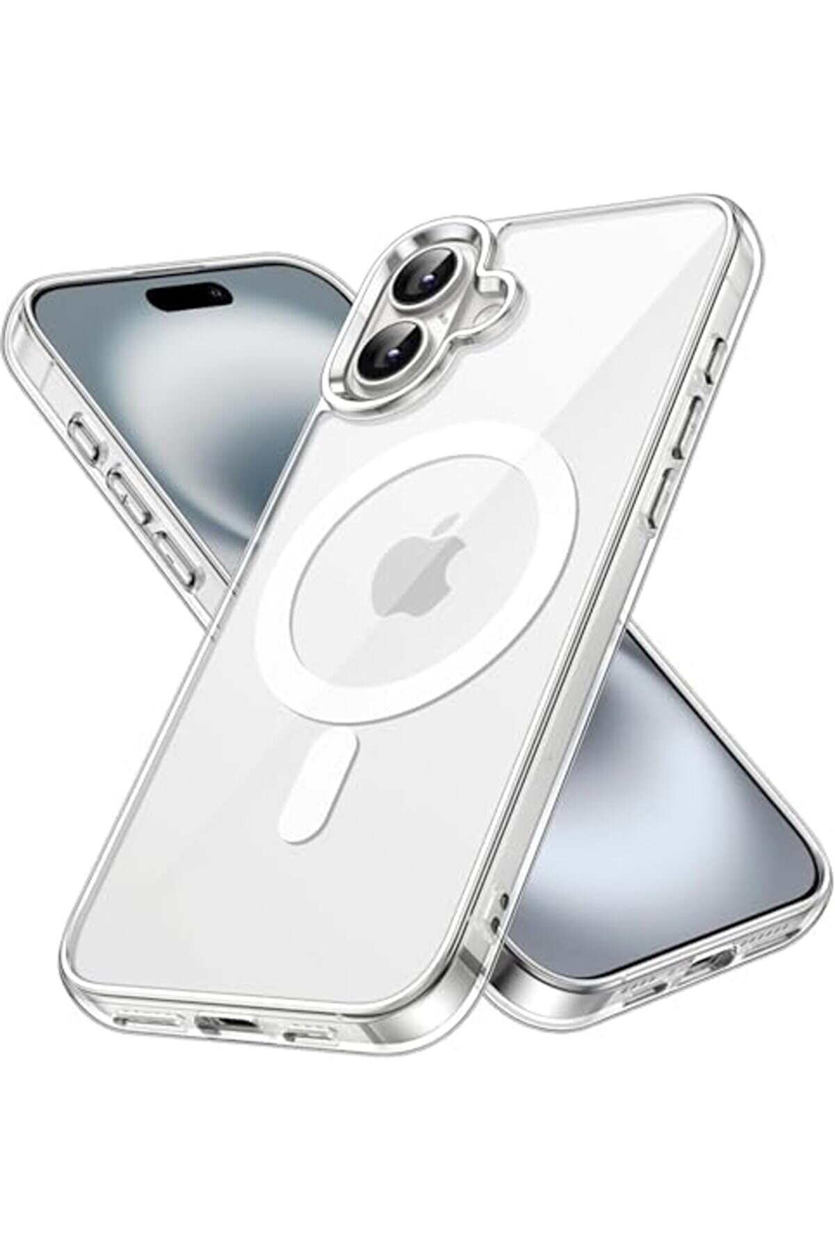 16 Uyumlu Manyeti̇k Şeffaf Kılıf İle Uyumlu Si̇li̇kon Toz Ve Ki̇rden Korur İphone 16 Kılıf Kenar Korumal
