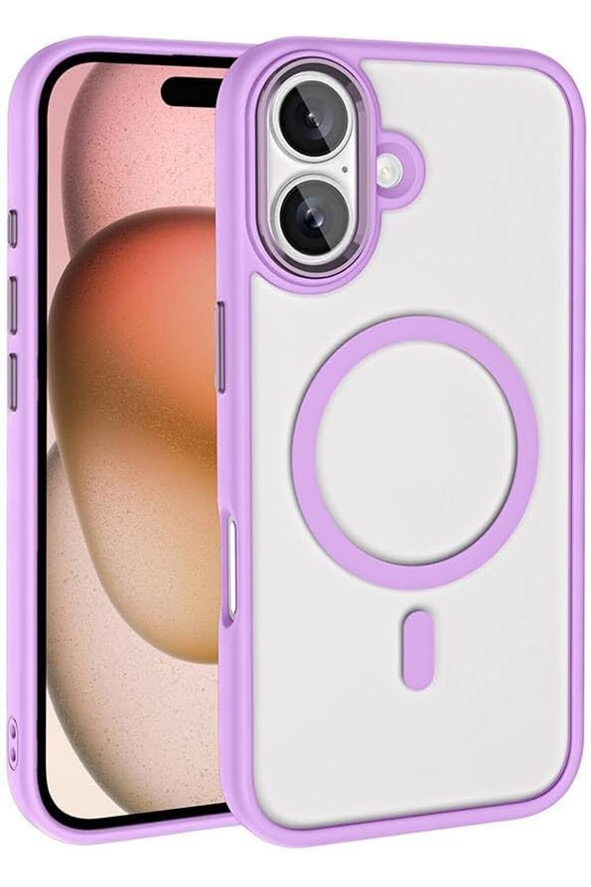 STOREMAX İle Uyumlu 16 Kılıf Şarj &Ouml;zellikli Krom Silikon Kapak Pembe 1014773