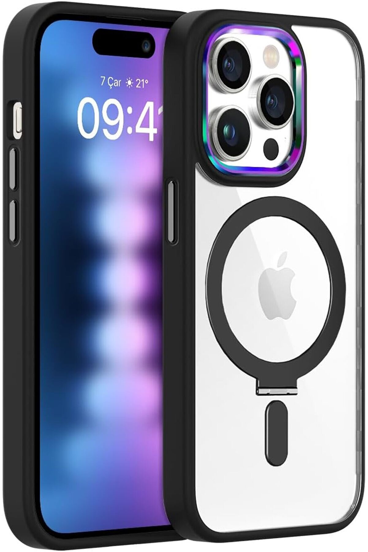 STOREMAX LABS 15 Pro Max İle Uyumlu BumperMag Kılıf (Siyah) 1014773