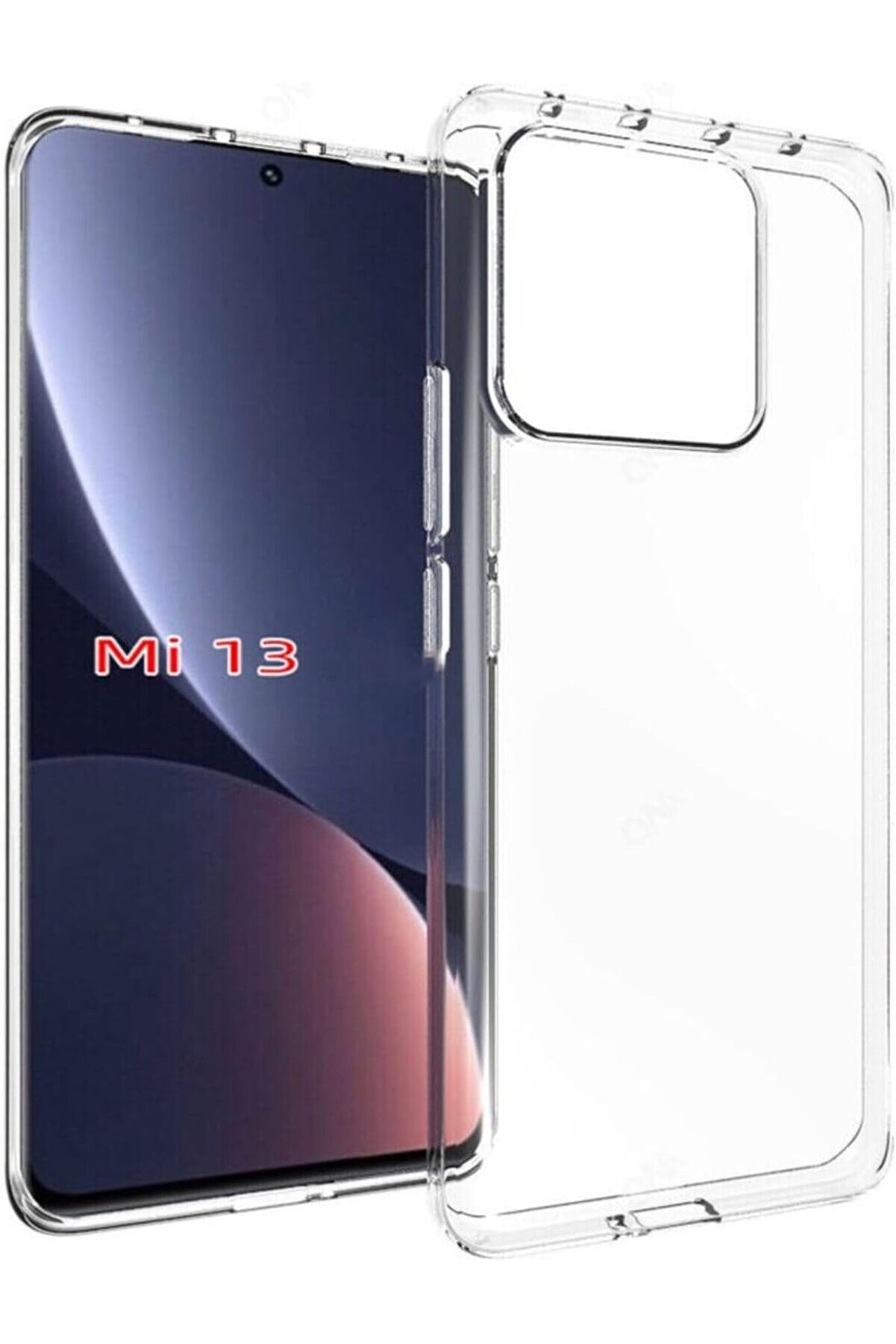 STOREMAX İletişim Mi 13 ile Uyumlu Kapak 1mm Süper Silikon Şeffaf Kılıf 1014773