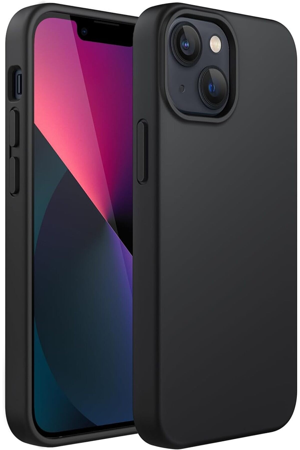 STOREMAX AKSESUAR 14 ile Uyumlu İçi Kadife Dışı Mat Yapıya Sahip Koruma Sağlayan Lansman Silikon Kılıf (Siyah