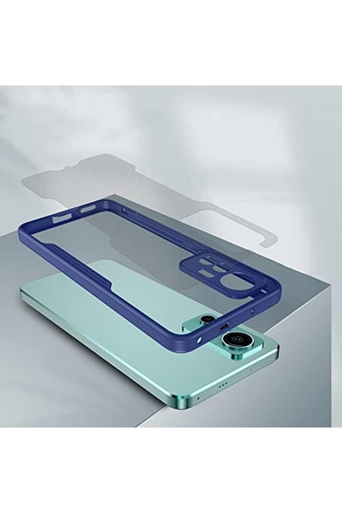 Mi̇ 12 Li̇te Kılıf Kamera Korumalı Arkası Mat Si̇li̇kon 1014773