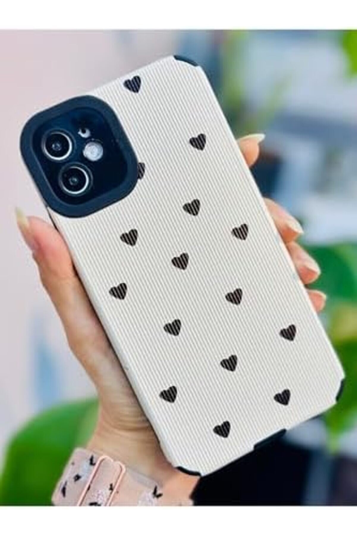 Aksesuar 11 İle Uyumlu Kaplama Tasarımlı Yumuşak Si̇li̇kon Kamera Korumalı Kılıf 1014773