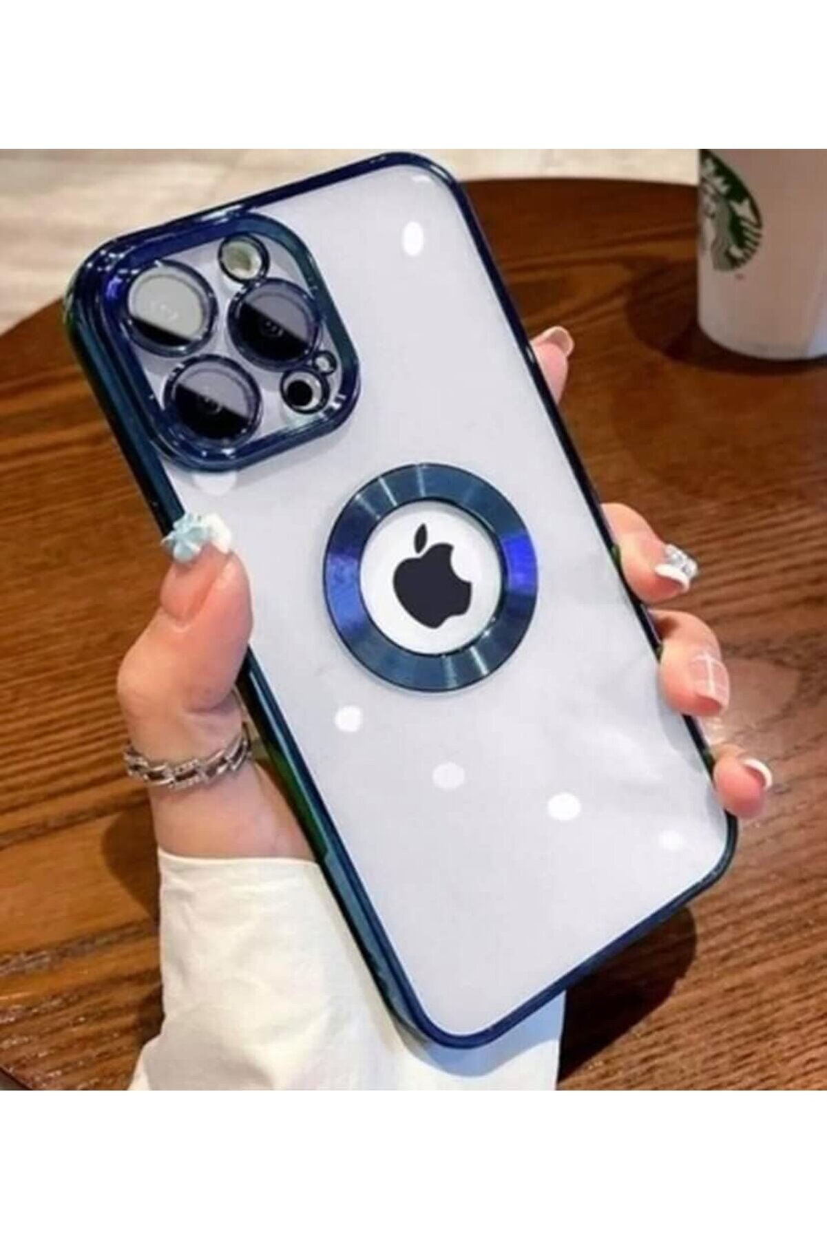 Aks 14 Pro Uyumlu Lens Korumalı Kılıf Mavi̇ 1014773