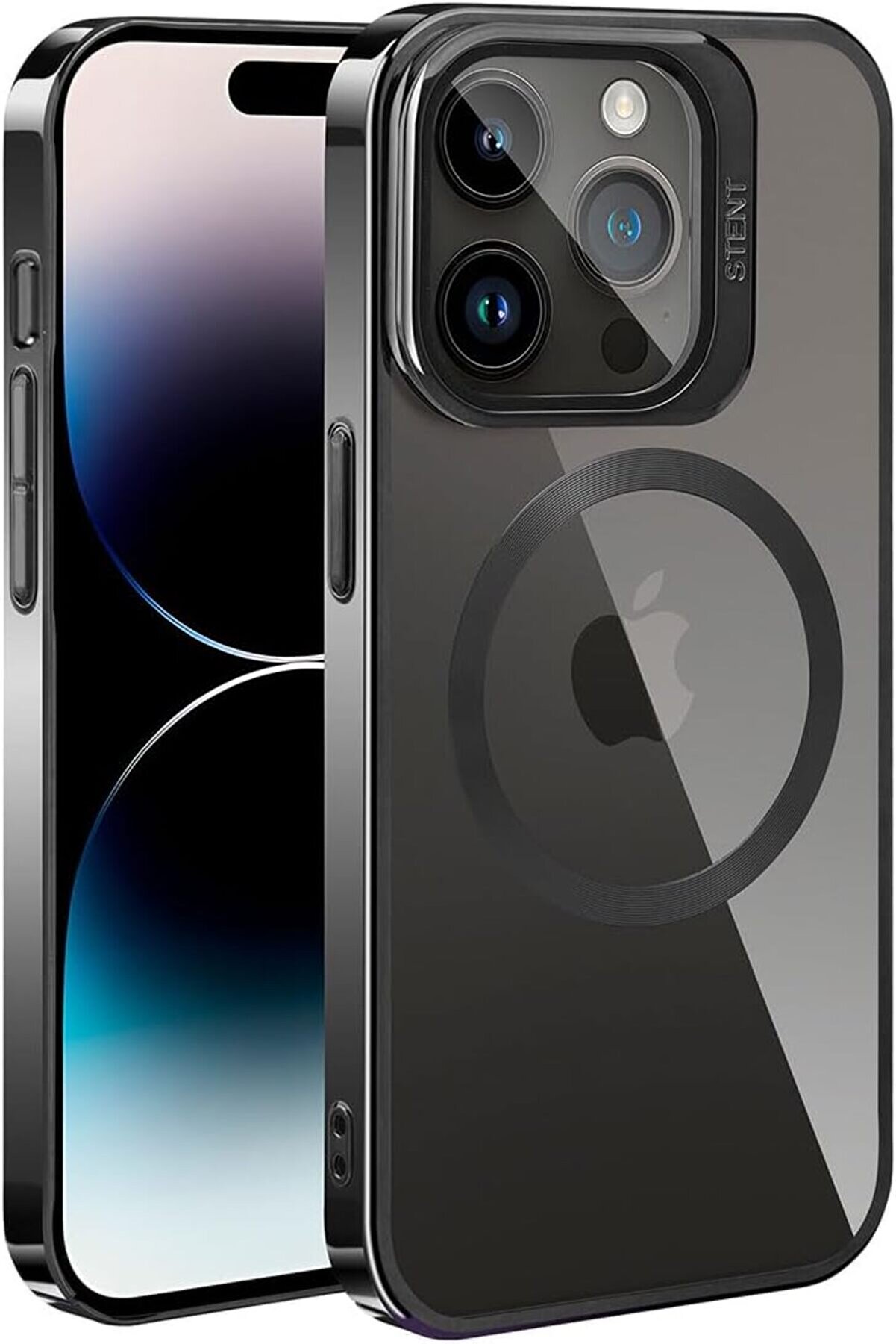 STOREMAX İle Uyumlu 14 Pro Kılıf Şarj Özellikli Klon Kapak Siyah 1014773