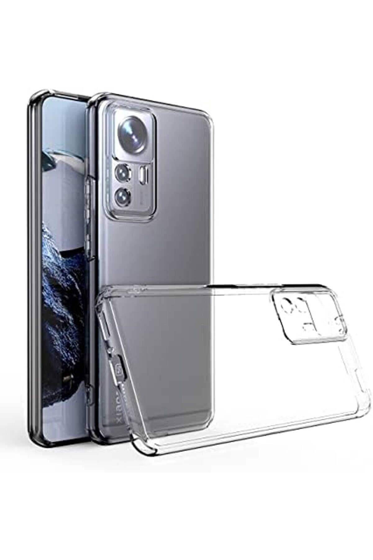 Mi̇ 12T Pro Kılıf Kamera Korumalı S&uuml;per Si̇li̇kon Kapak-Renksi̇z 1014773