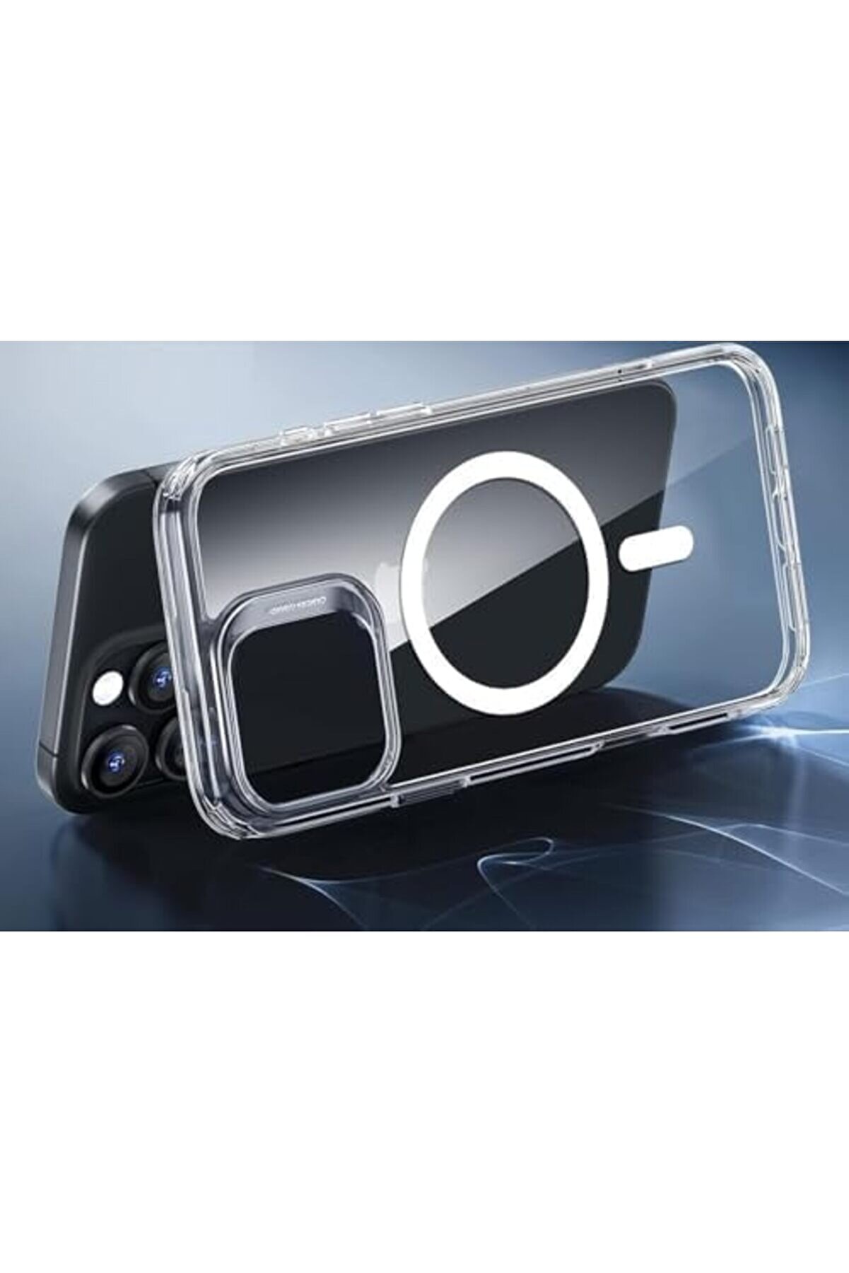 16 Pro İçi̇n Uyumlu Çok Şık Şeffaf Kılıf Kablosuz Şarjlara Uyumlu Full Koruma Sağlayan Şeffaf Kılıf