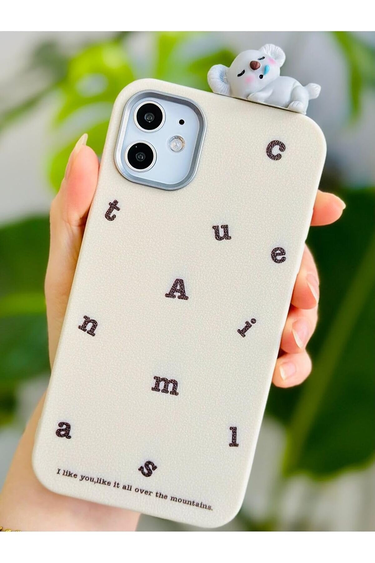 STOREMAX elizzashop Aksesuar Iphone 12 ve 12 Pro ile Uyumlu Koala Tasarım Oyuncaklı Esnek Silikon Kılıf elizz