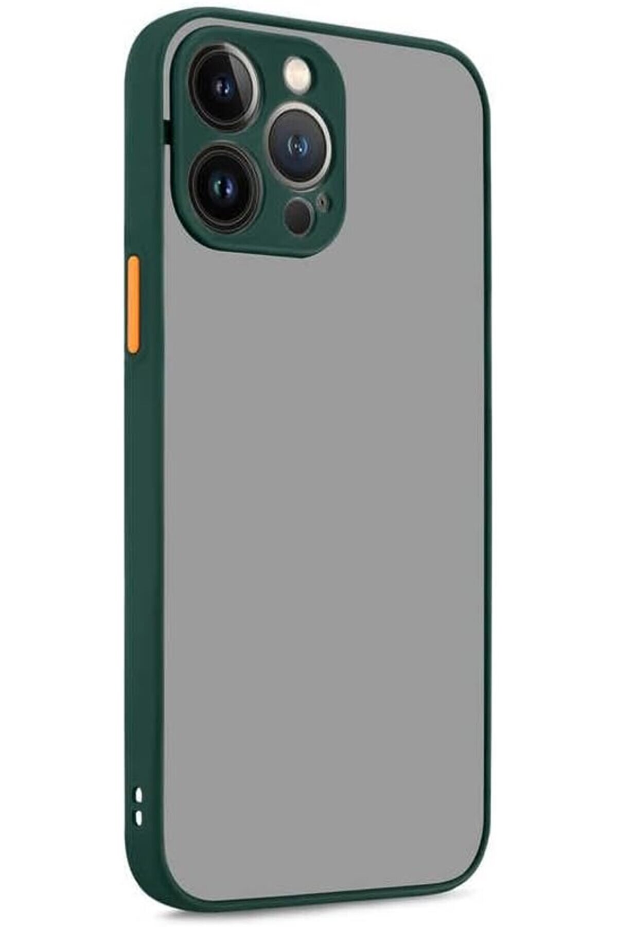 STOREMAX AKSESUAR 14 Pro Max ile Uyumlu Arka Kısmı Mat Şeffaf Yapıya Sahip Kenarları Silikon Tpu Malzemeden Ü