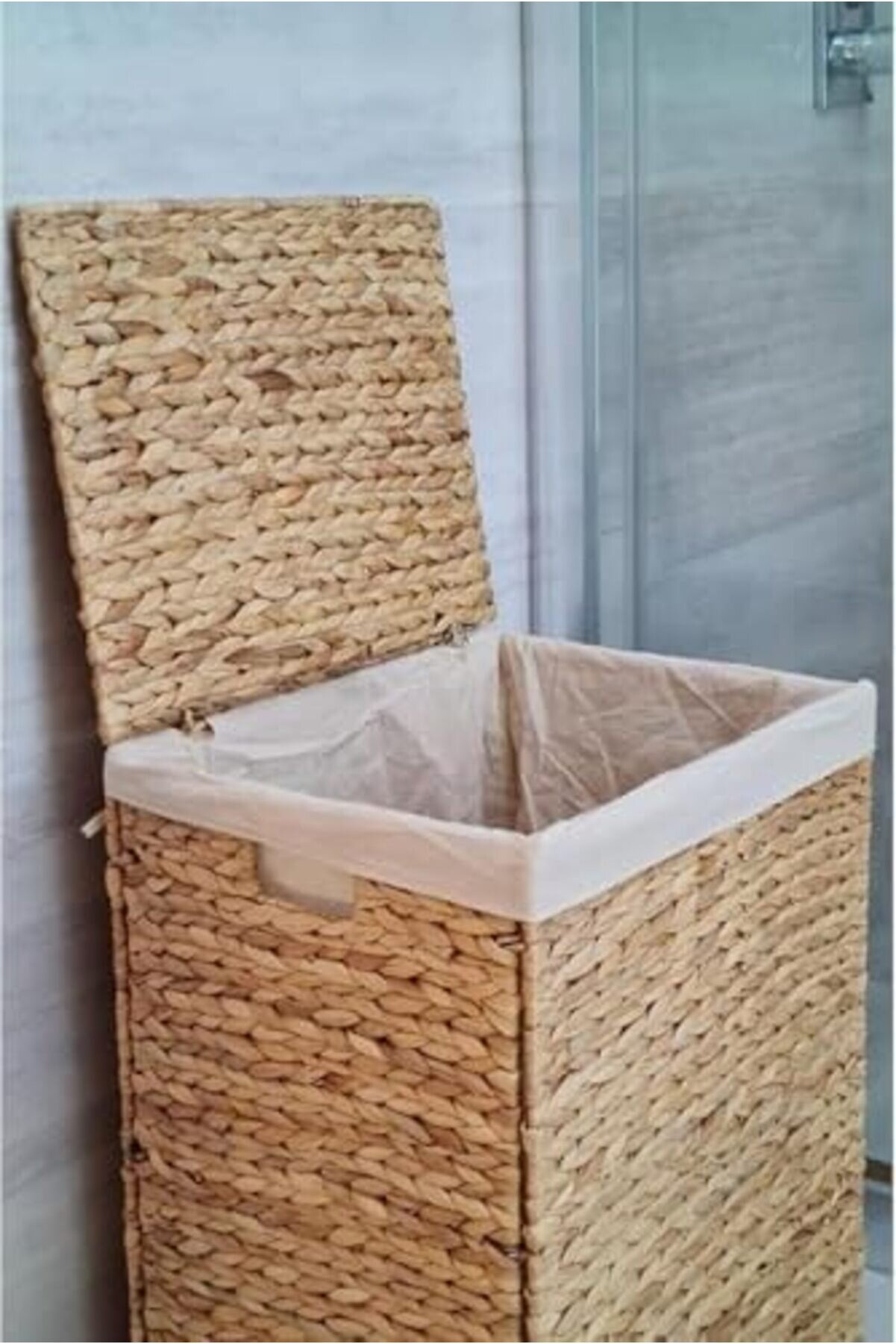 Yapımı Hasır Katlanabi̇li̇r Ki̇rli̇ Çamaşır Sepeti̇, Modern Çamaşır Sepeti̇, Katlananır Yer Kaplamayan Ki̇r