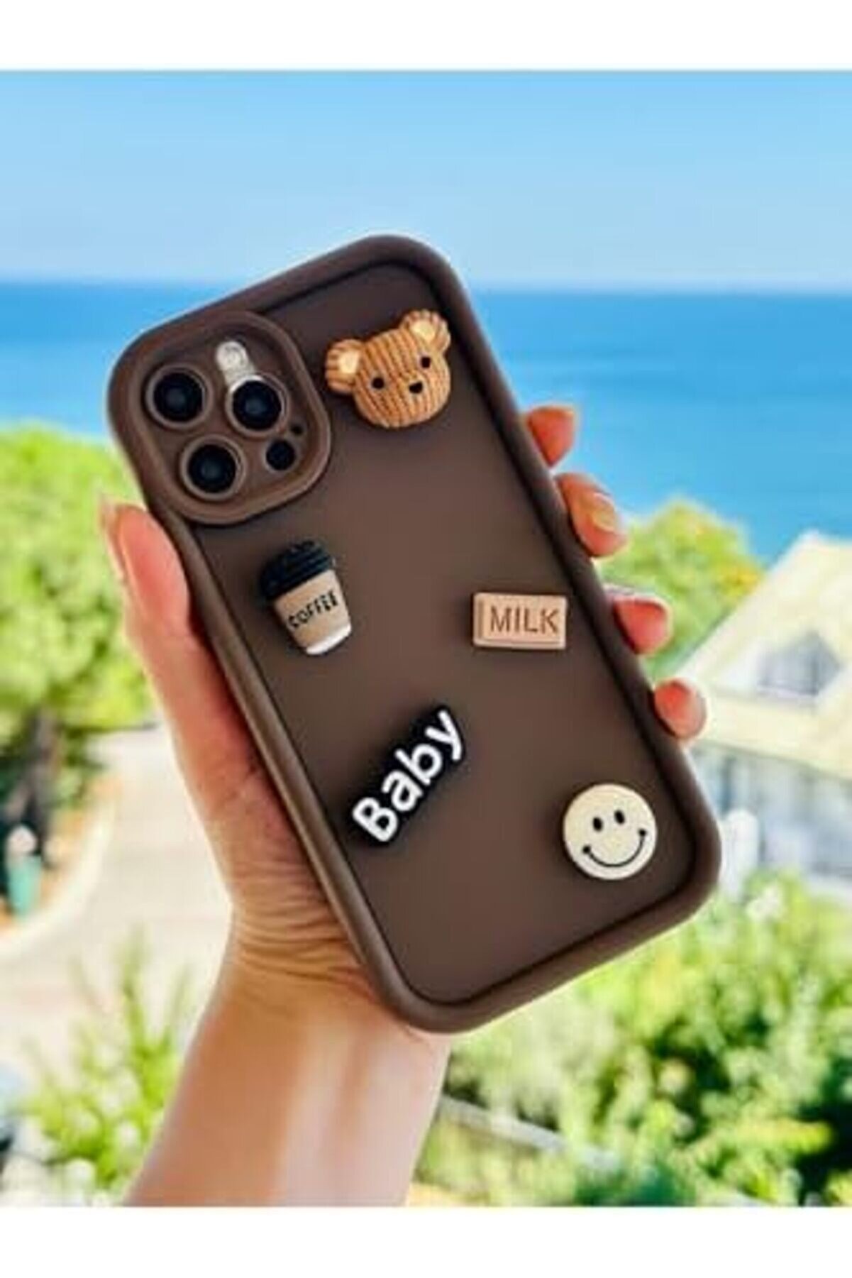 Aksesuar 12 Ve 12 Pro İle Uyumlu &Ouml;zel Tasarım 3D Oyuncak Tasarımlı Esnek Si̇li̇kon Kılıf 1014773