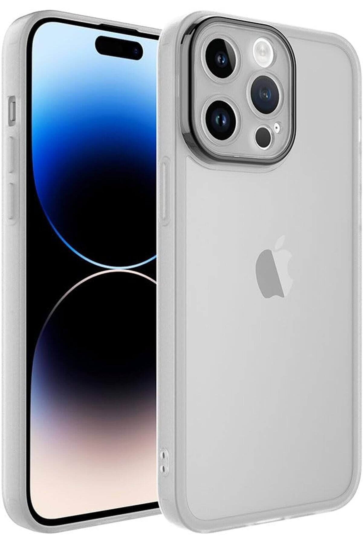 STOREMAX İle Uyumlu 14 Pro Max Kılıf Kamera Korumalı Transparan Post Kapak Renksiz 1014773