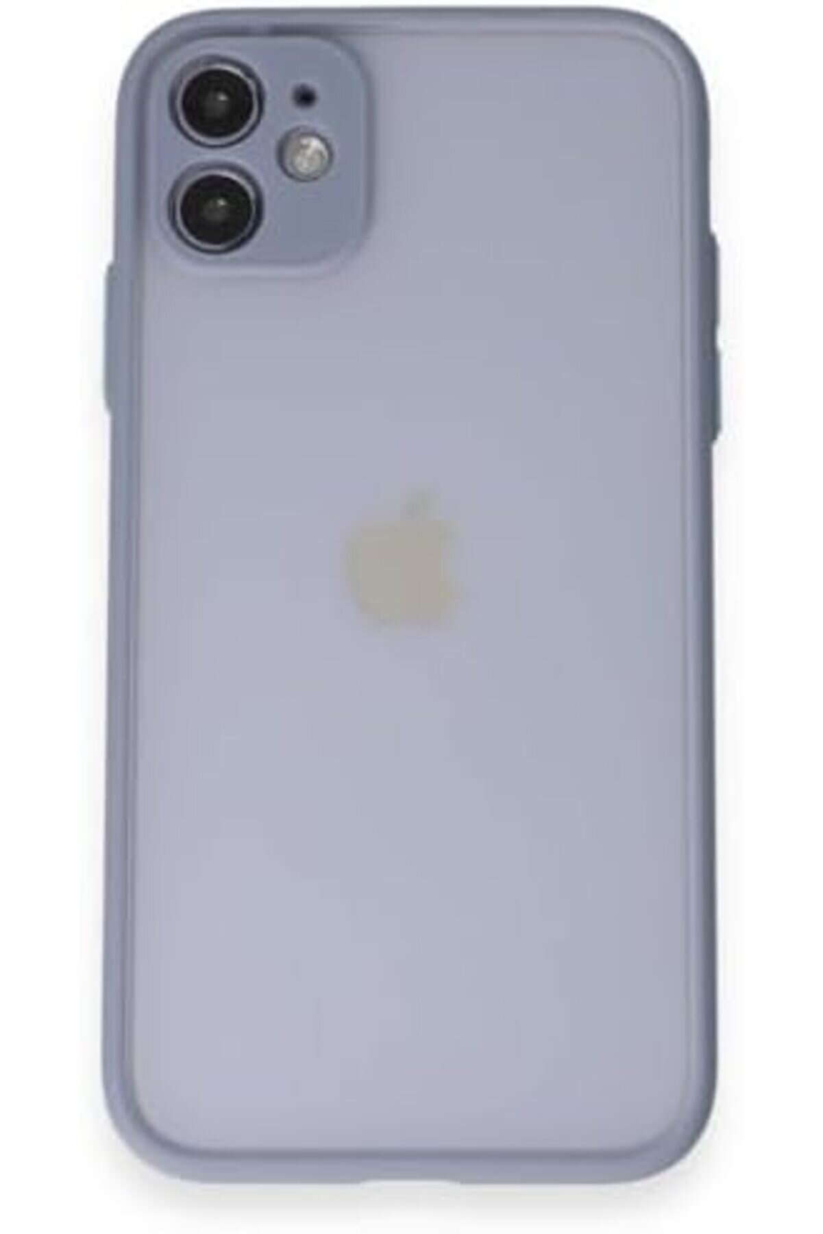 Aksesuar 11 İle Uyumlu Arka Kısmı Mat Şeffaf Yapıya Sahi̇p Kenarları Si̇li̇kon Tpu Malzemeden Üreti̇lmi̇ş