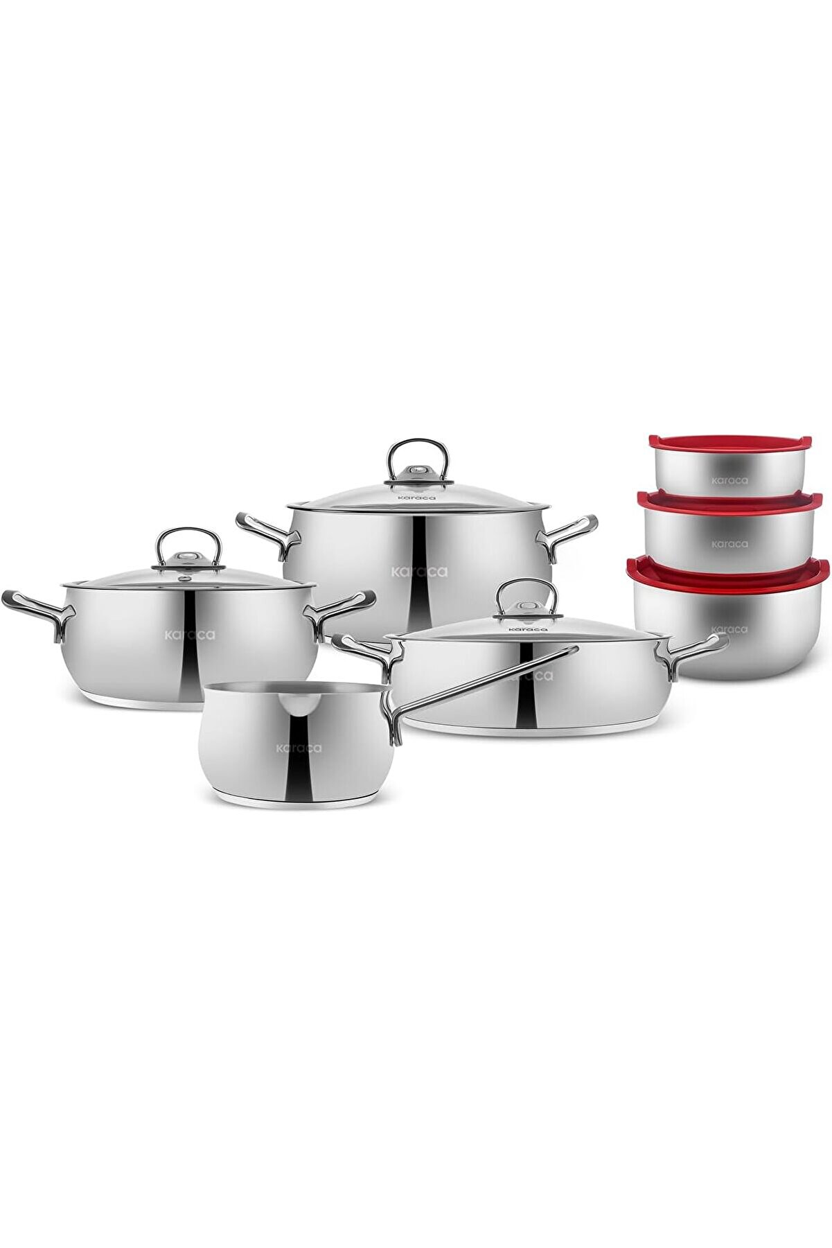 STOREMAX modashine PİŞİR&SAKLA V2 13 PRÇ ÇELİK SET modascope 1014773