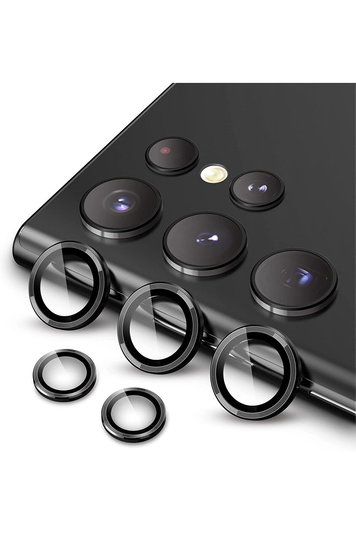 STOREMAX Görüntü Kalitesi Bozmayan Kamera Lens Safir ( ) (Siyah, S25 Ultra) 1014773