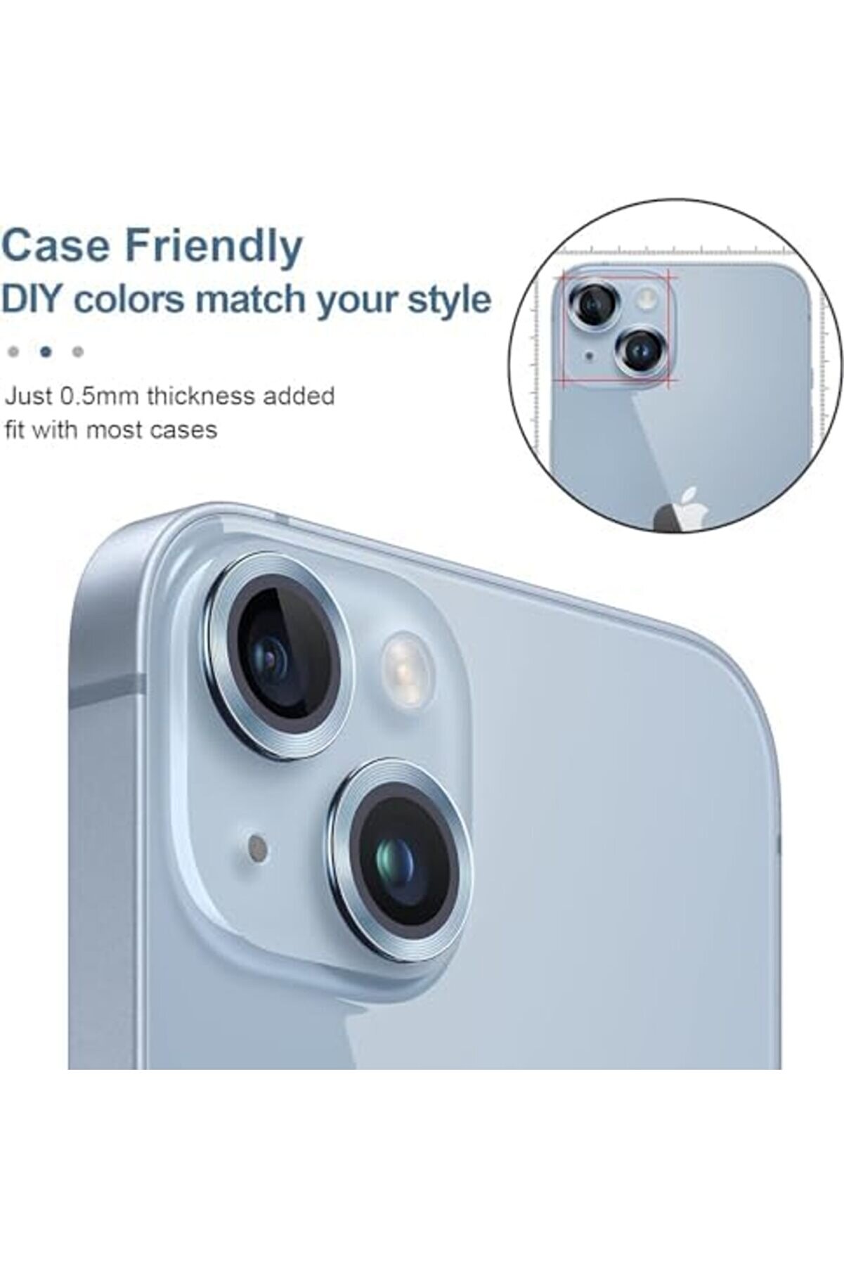 15 15 İçi̇n Kamera Lens Kamera Ultra Yüksek Kali̇teli̇ Cam Lens Mercek (Mavi̇ (Si̇erra )) 1014773