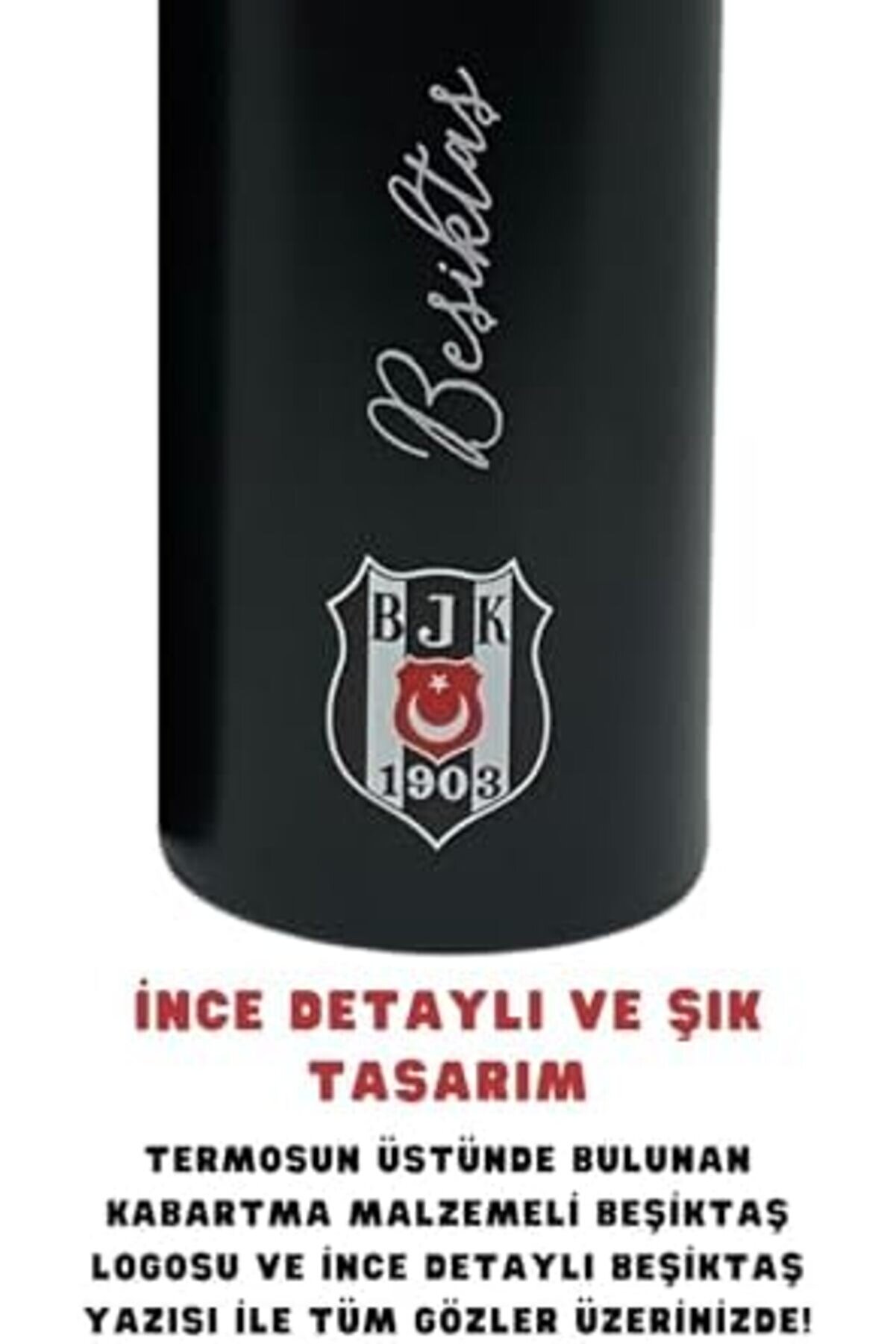 500Ml Li̇sanslı Çi̇ft Katlı Paslanmaz Çeli̇k Termos 8 Saat Soğuk Hedi̇ye Kutulu Si̇yah 1014773