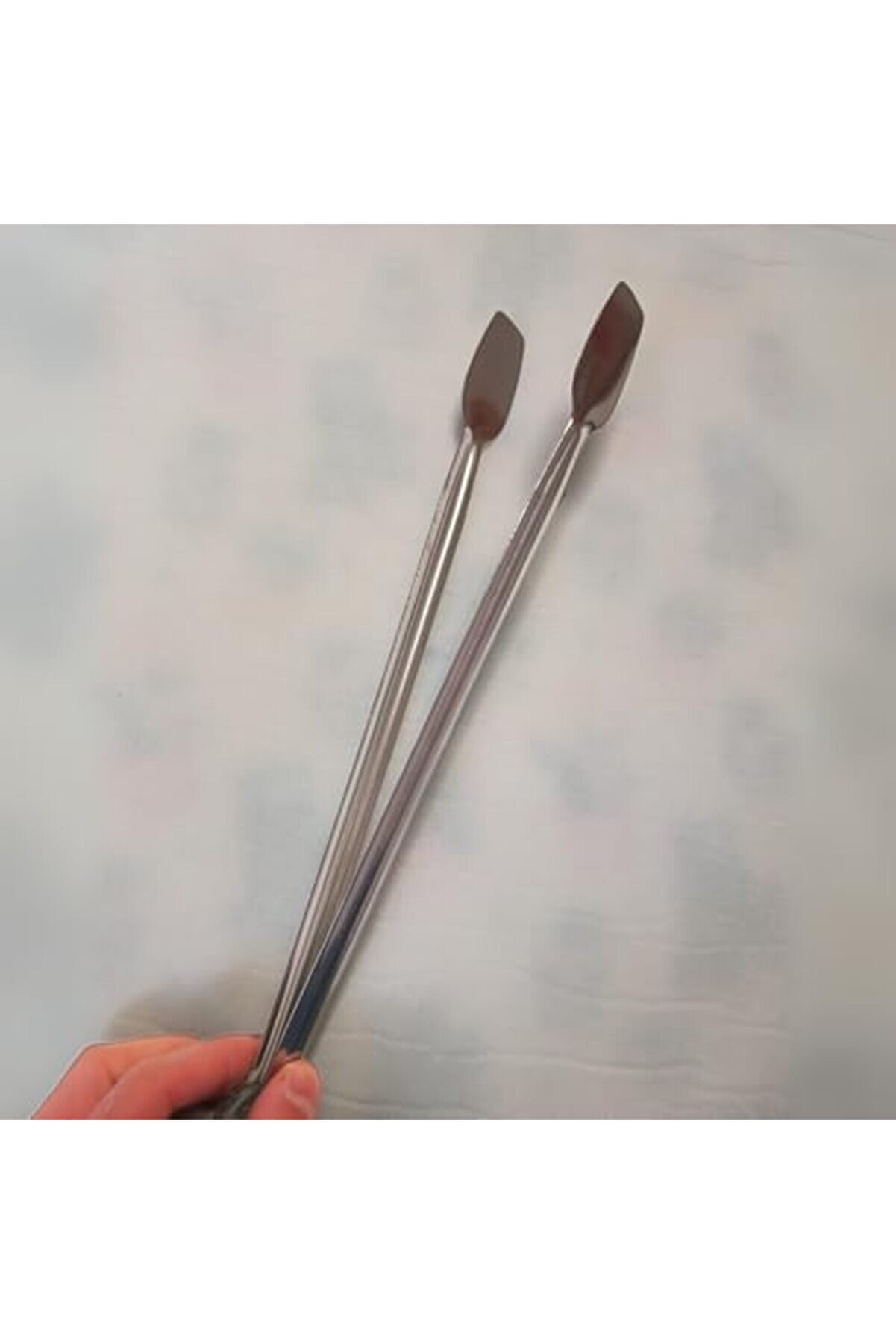 Modashi̇ne Metal Mangal Maşası 32 Cm-27 Cm Uzun- Boy Çeli̇k Yemek Barbekü Kömür Köz (32 Cm - 1 Adet) M