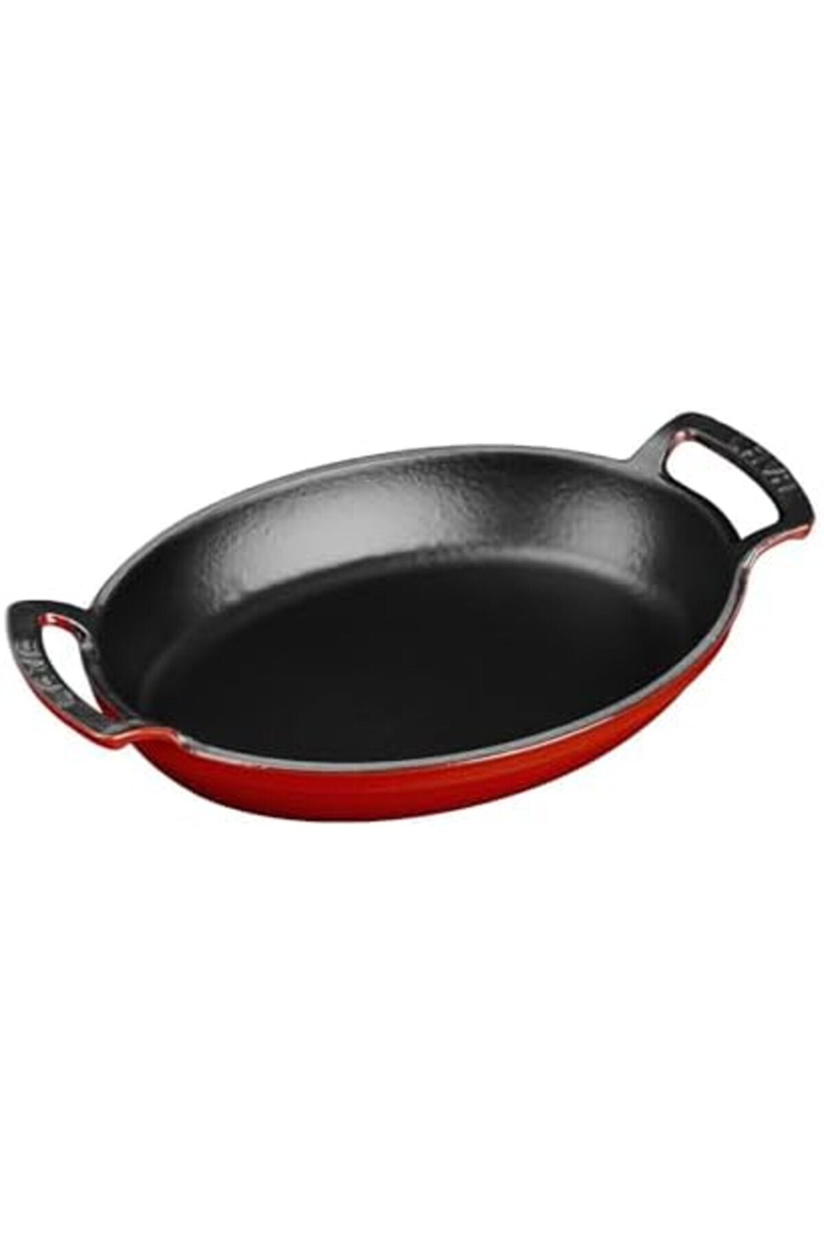 Shopverse Metal Oval Kuplu Döküm Tava 27X20, Kırmızı Trendfli̇ck 1014773