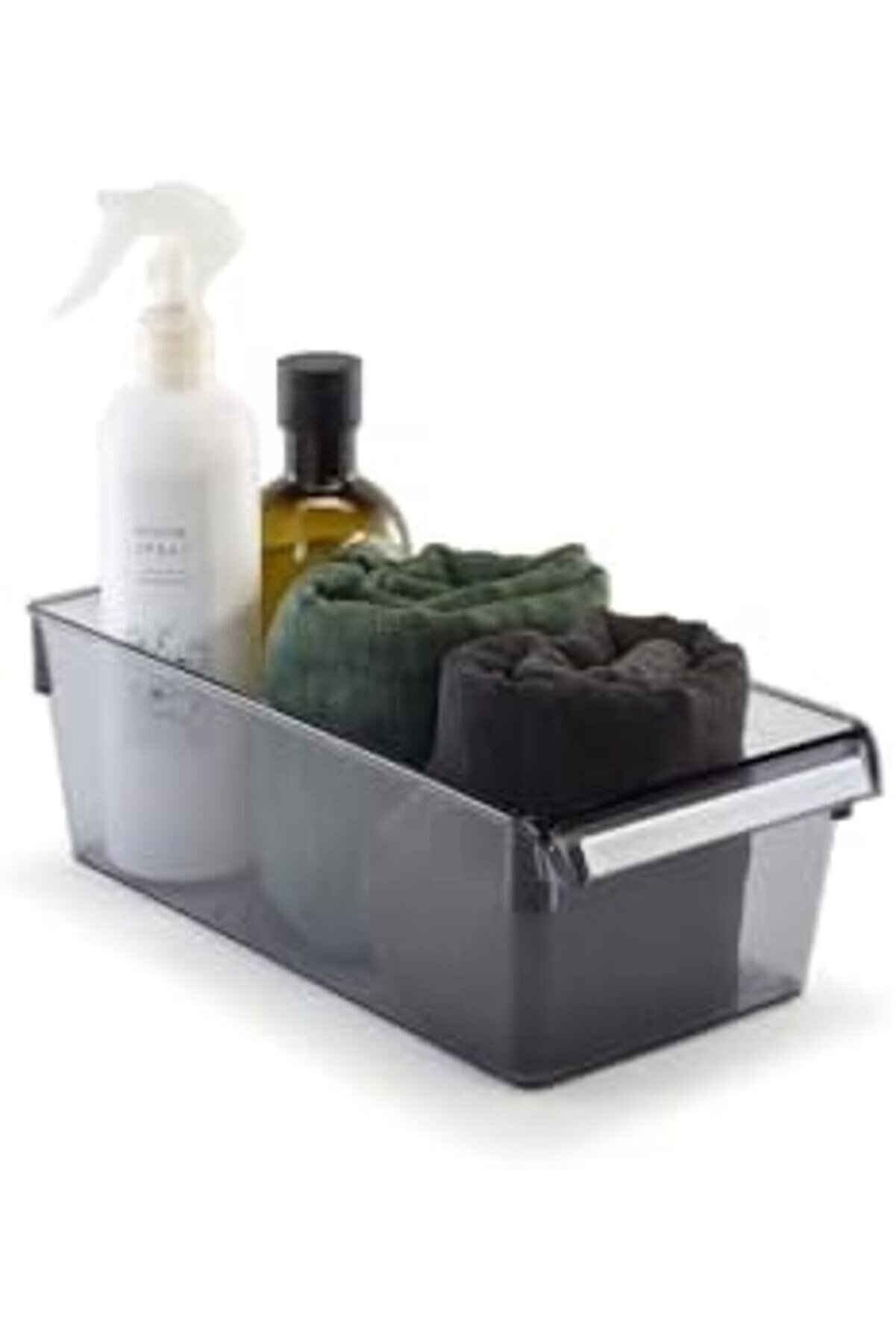 M-E27-10-25 Düzenleyi̇ci̇ Raf, Di̇kdörtgen, 290X150X100 Mm, Şeffaf Si̇yah 1014773