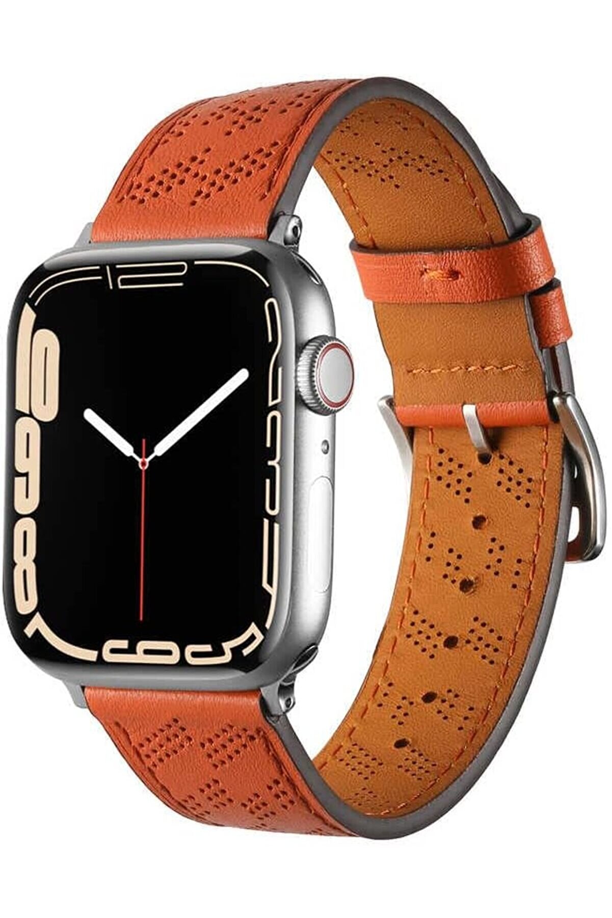 STOREMAX shopverse İle Uyumlu 38mm/40mm KRD-76 PU Deri Kordon Strap Kayış Turuncu trendflick 1014773