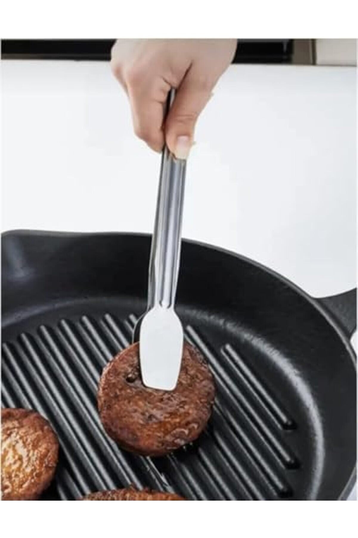 Modashi̇ne Mangal Maşası, Paslanmaz &Ccedil;eli̇k, Klasi̇k K&ouml;fte Ve İ&ccedil;i̇n,Barbek&uuml; Maşa Paslanmaz &Ccedil;eli̇k Servi̇s M