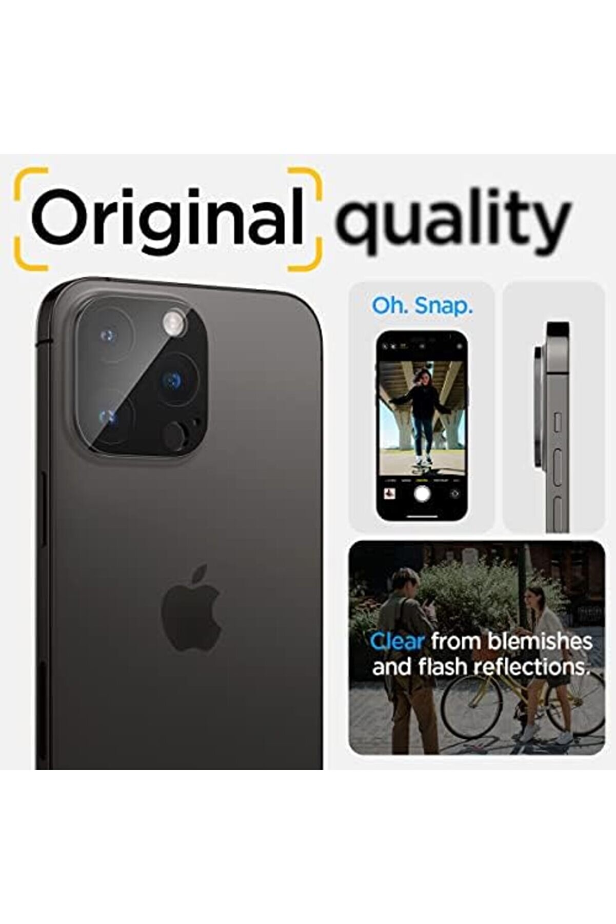 16 Pro Max / 16 Pro / 15 Pro Max / 15 Pro / 14 Pro Max / 14 Pro Kamera Lens Camı Glas.tr Opti̇k (2 Ad