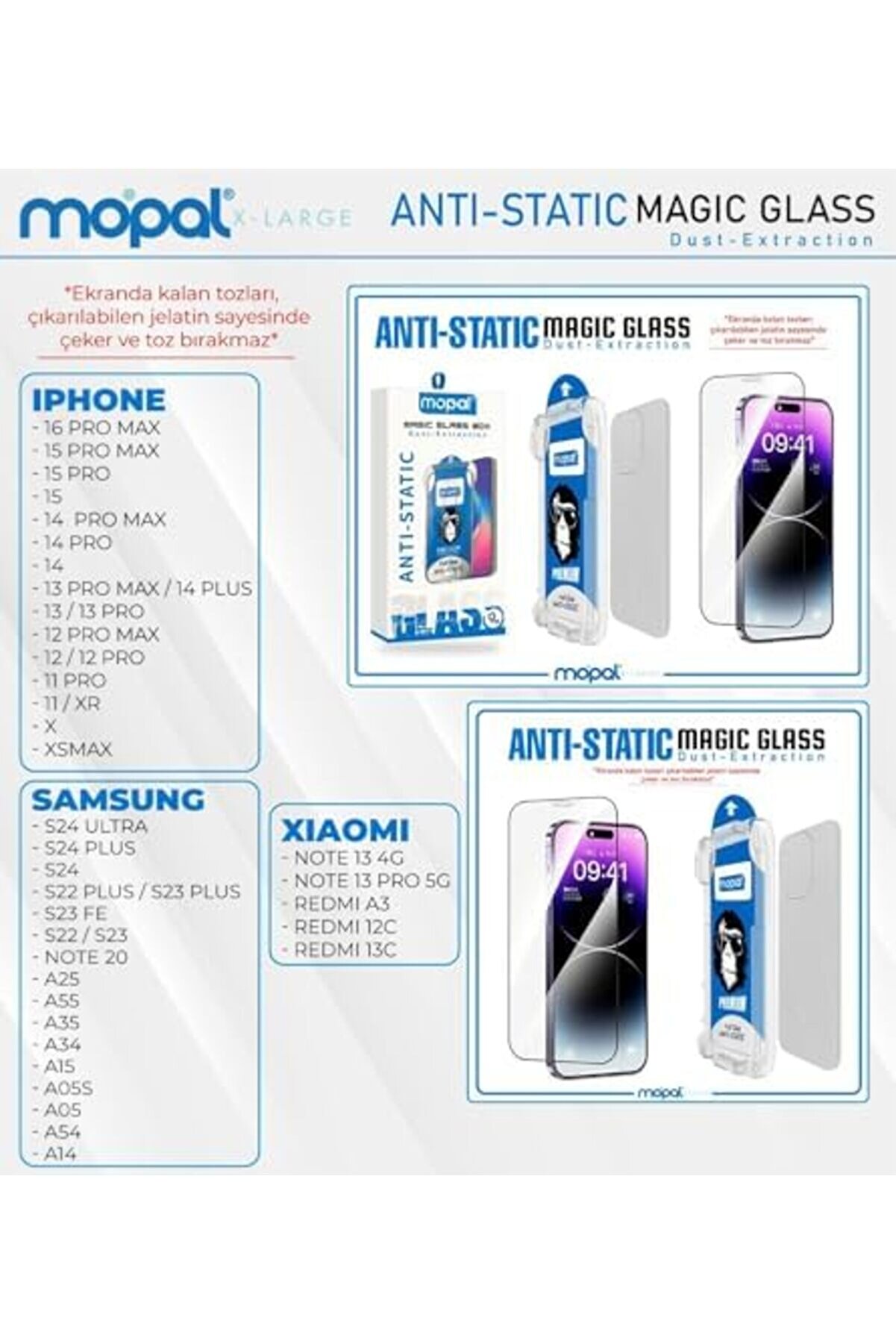 16 Pro Uyumlu -Stati̇c Uygulama Aparatlı 9H Cam Telefon Ekran 1014773