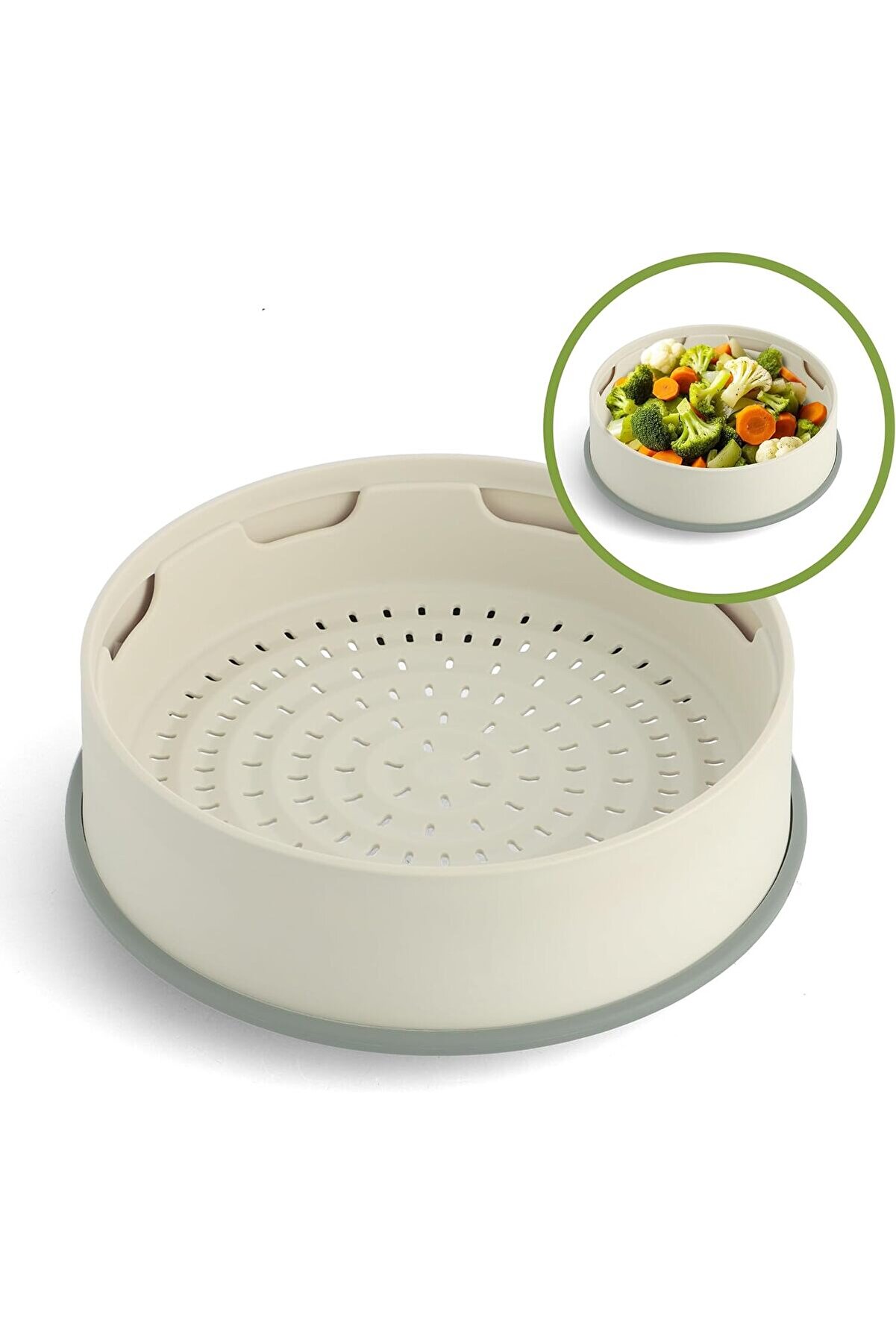STOREMAX modashine Steamy Krem 24 cm Buharda Pişirici modascope 1014773