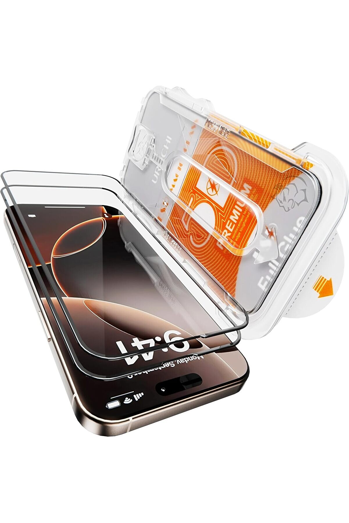 STOREMAX iPhone 15 / iPhone 16 Ekran Koruyucu - HD &Ccedil;&ouml;z&uuml;n&uuml;rl&uuml;k, Toz Bırakmayan Kolay Kurulum, 5D Siyah &Ccedil;er&ccedil;ev