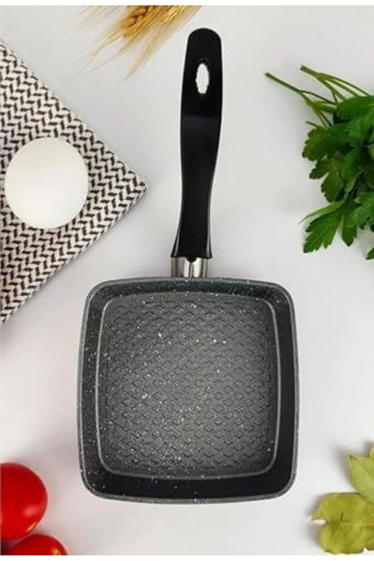 Modashi̇ne 12 Cm Grani̇t Sos Tavası – Mi̇ni̇ Tereyağı Tavası, Yapışmaz Küçük Tava, Yumurtalık, Sos Ve Te