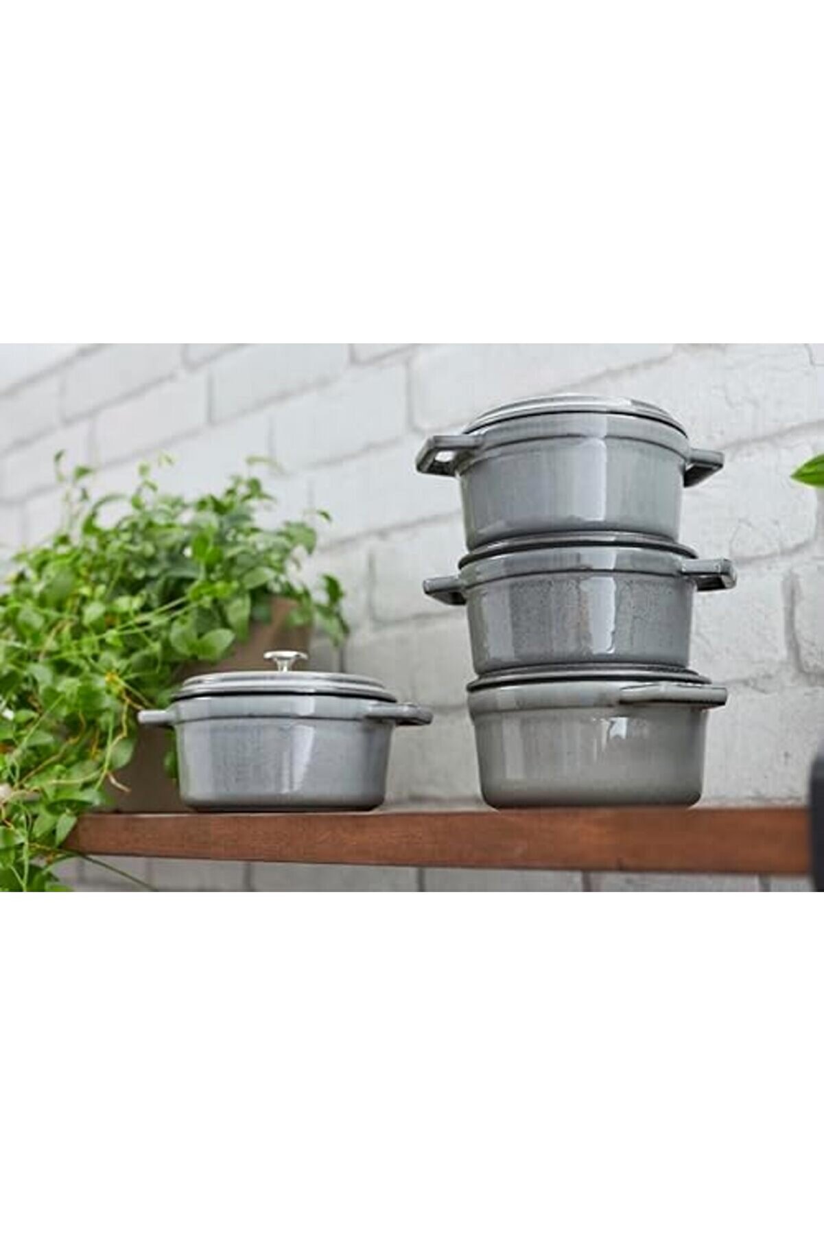 Modashi̇ne La Cocotte Döküm Tencere, Grafi̇t Gri̇ Modascope 1014773