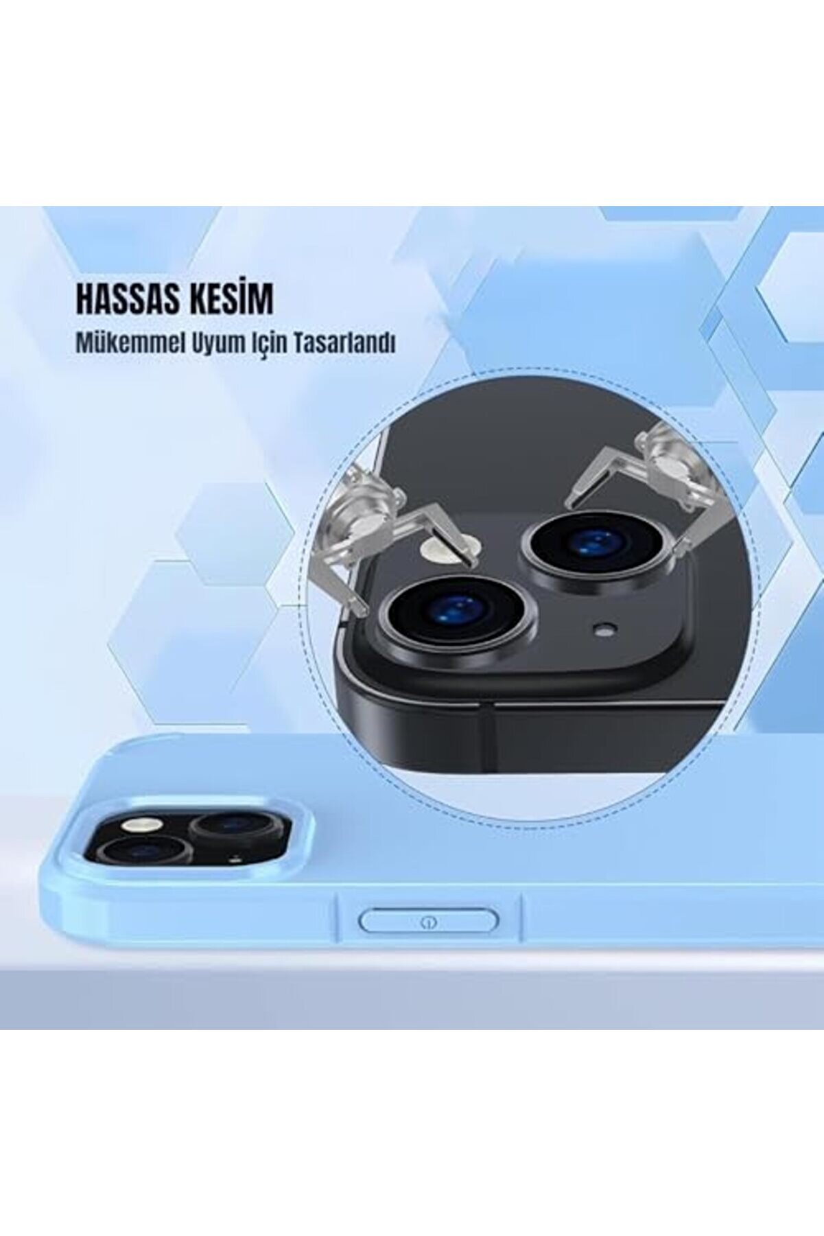 13 İçi̇n Kamera İphone Alaşım Çerçeveli̇ Tempered Glass Kamera Lens (Si̇yah) 1014773