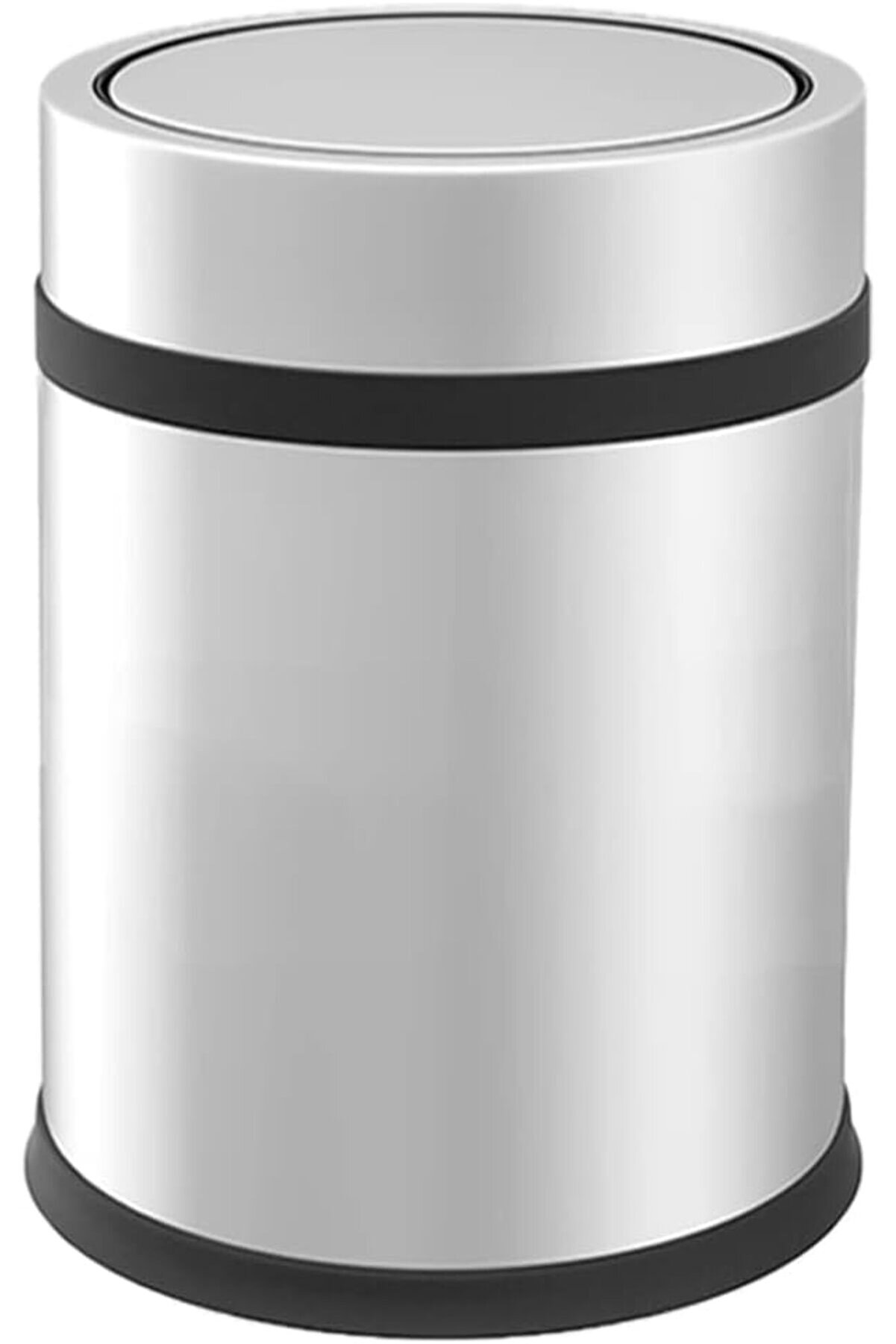 STOREMAX Premium Serisi Pratik Döner Kapaklı 16 Litre Mutfak/ Çöp Kovası Paslanmaz Krom, 16l 1014773