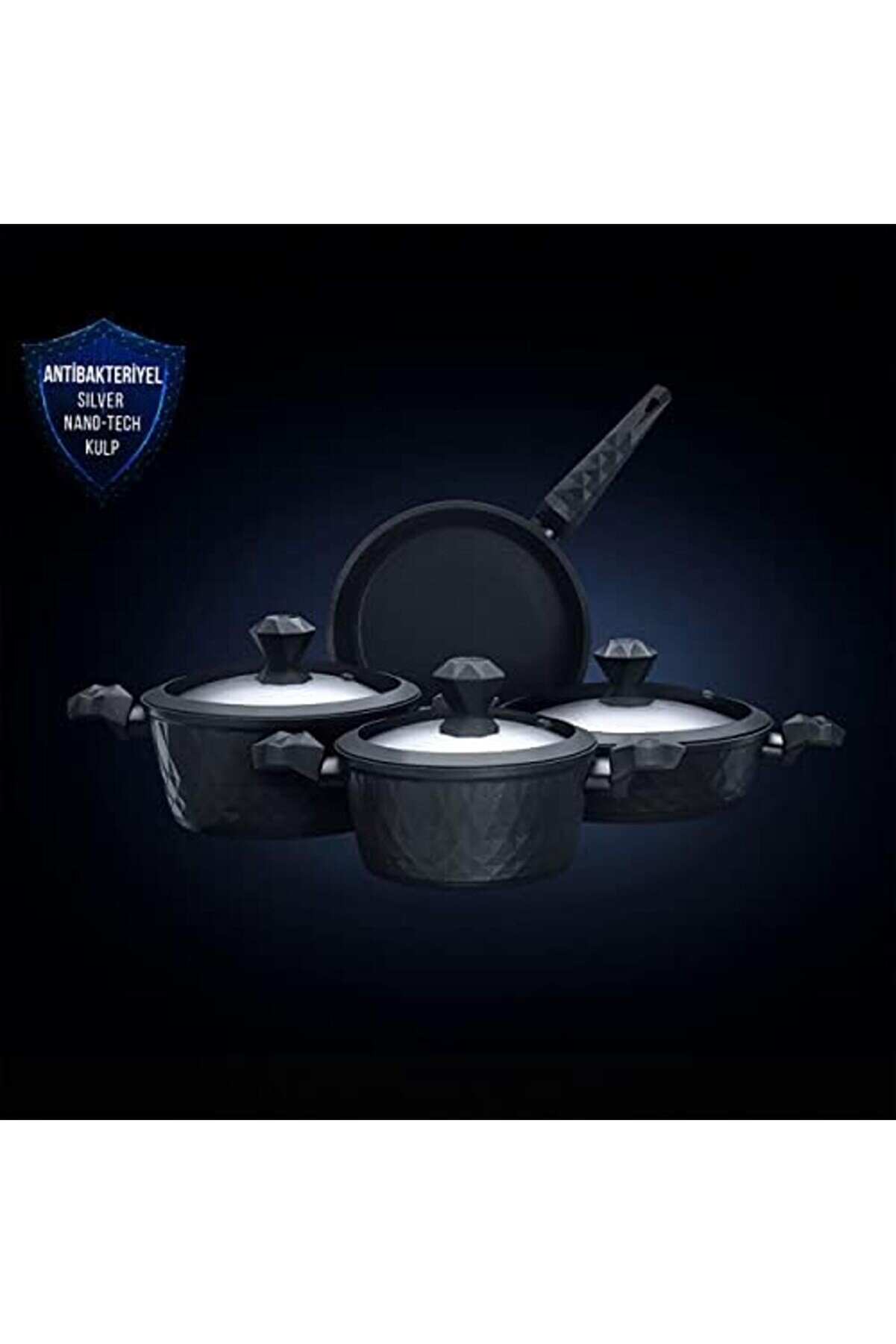 Modashi̇ne Bi̇o Kulp 7 Parça Tencere Seti̇ Modascope 1014773