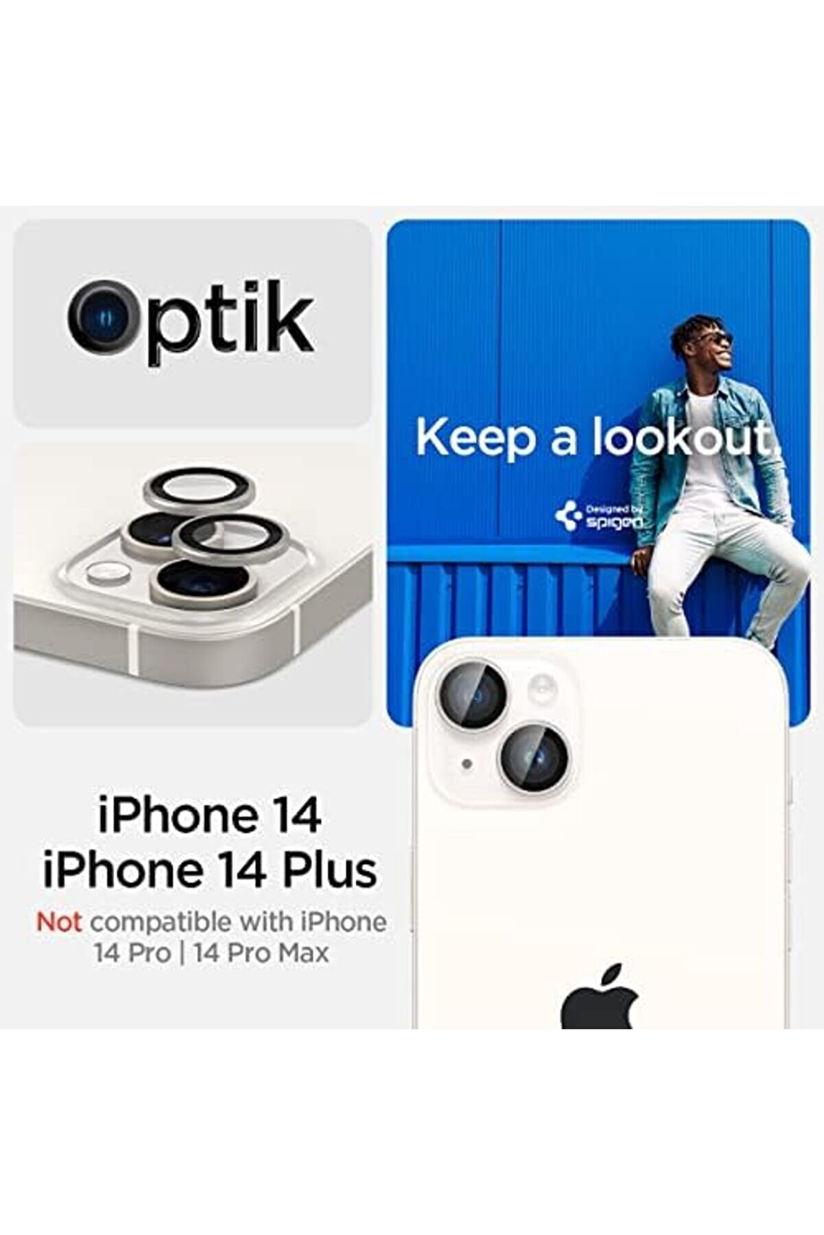 15 / 15 / 14 / 14 Kamera Lens Camı Glas.tr Ez Fi̇t Opti̇k Pro (2 Adet) Starli̇ght - Agl05