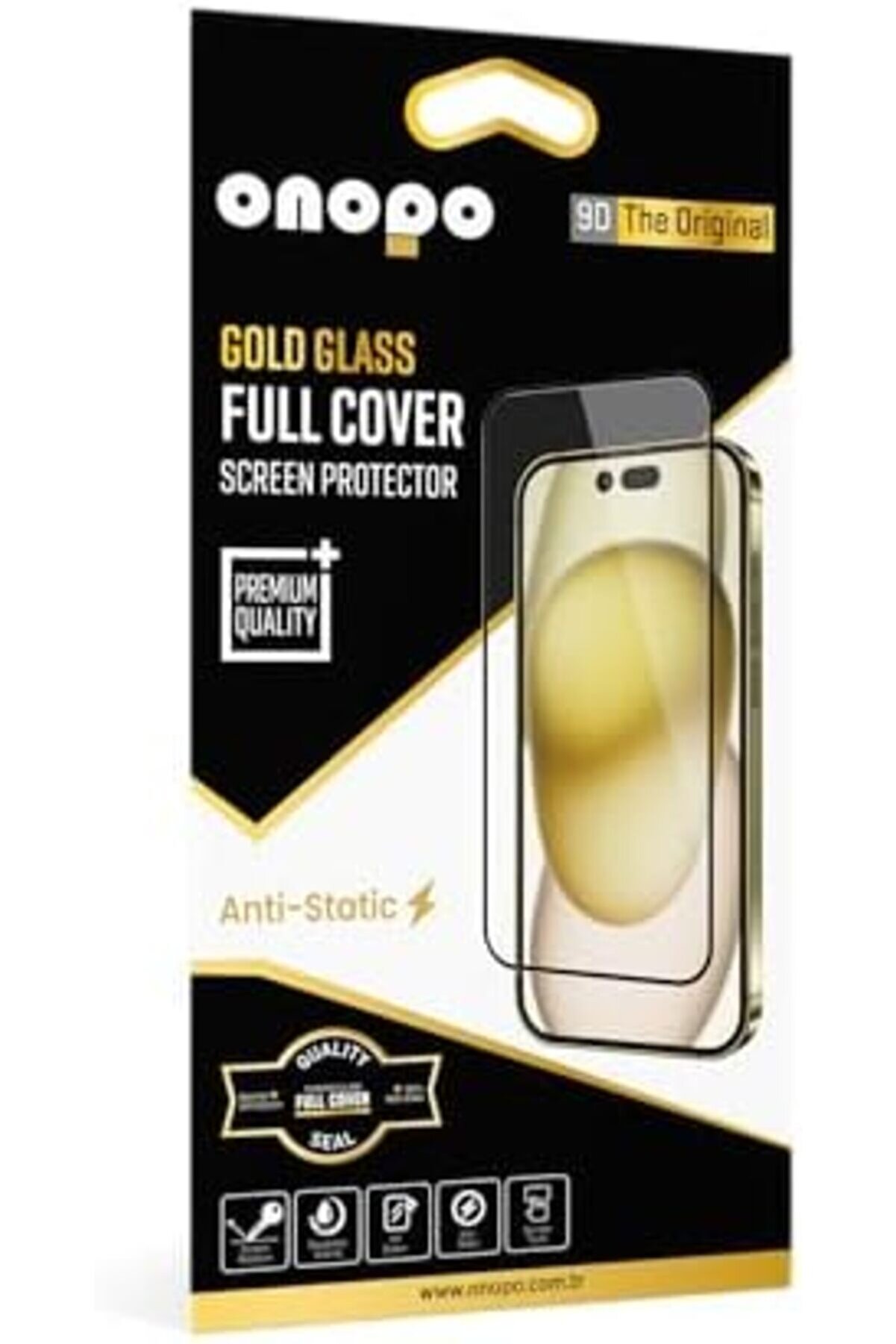 15 Pro Max -Stati̇c 9D Tam Ekran Cam | Çi̇zi̇lme Ve Darbe Koruması | Şeffaf 1014773