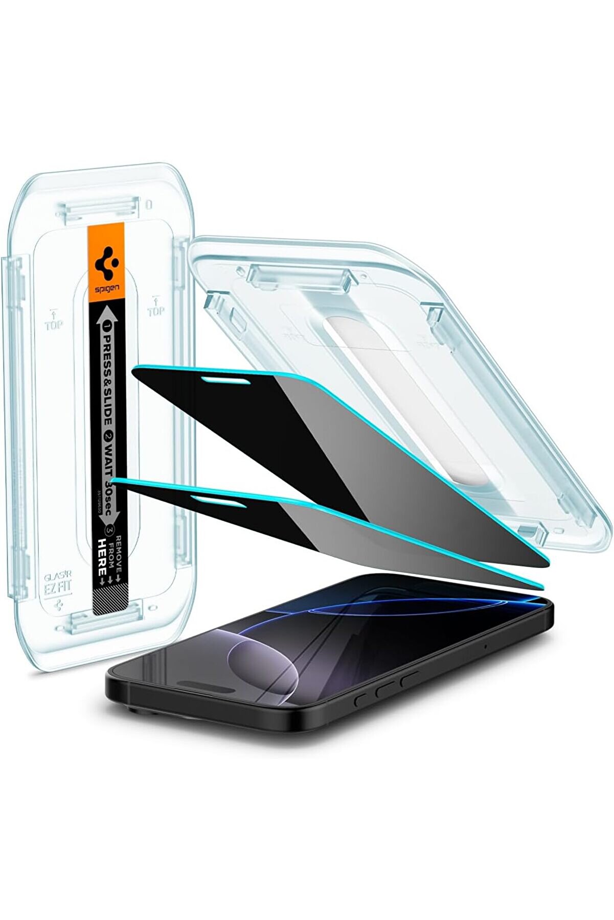 STOREMAX 16 Pro Max Hayalet Cam Ekran Kurulum GLAS.tR EZ Fit Privacy HD (2 Adet) - AGL07908 1014773