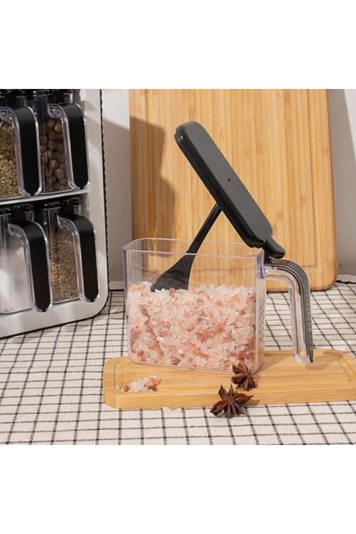 L&uuml;ks 12 Li̇ Takımı, Kaşıklı Kapaklı Ve Kendi̇nden Yapışkanlı (Si̇yah-Beyaz) 1014773