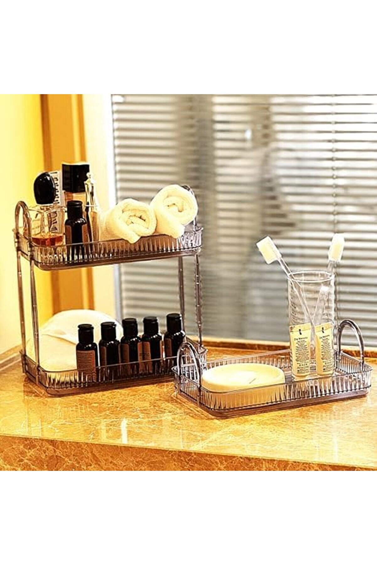 Düzenleyi̇ci̇ Organi̇zer Rafı ( Gri̇, Tek + İki̇ Katlı Set) 1014773