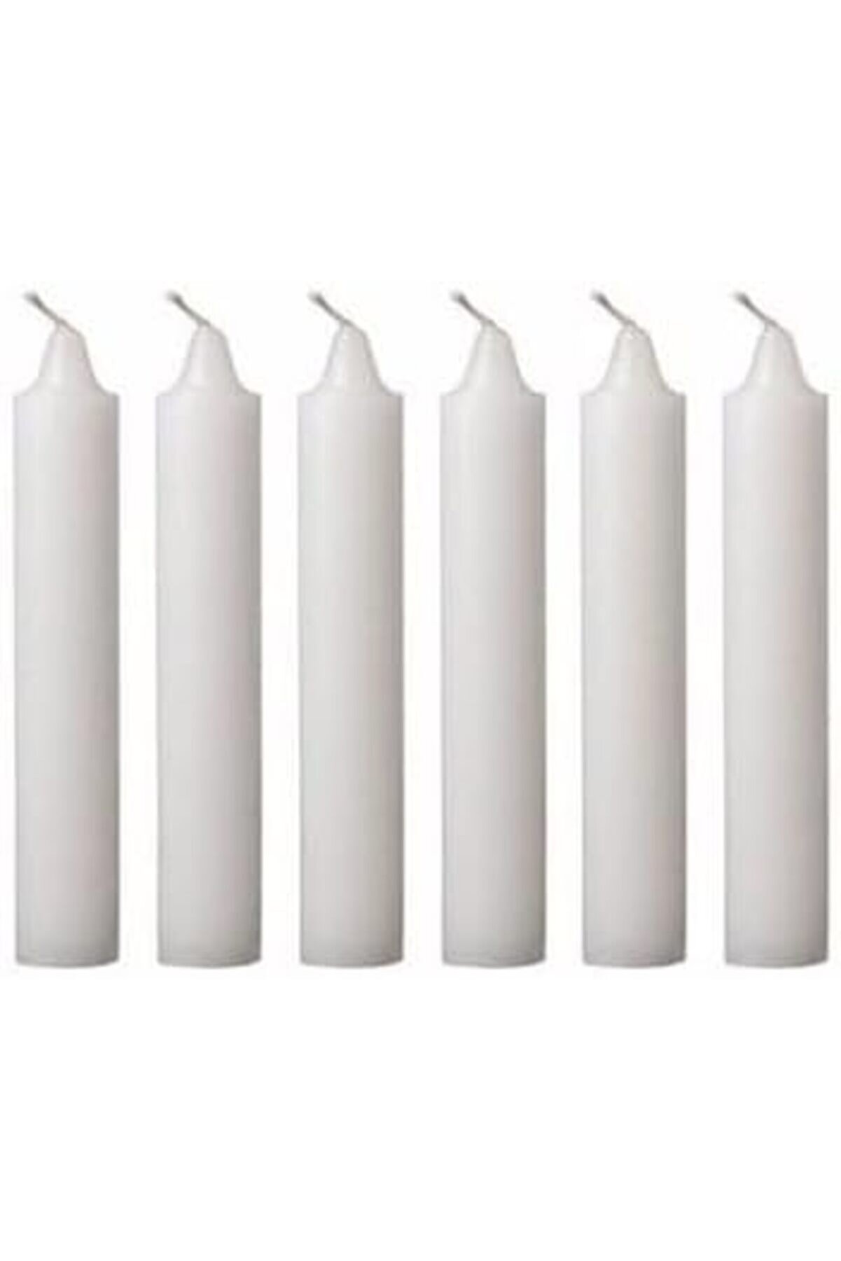 Home 40 Adet 10 Cm Beyaz Mum, Bakkal Mumu, Uzun Yanma Süresi̇, Düğünler Ve Özel Günler İçi̇n Ideal, Eş