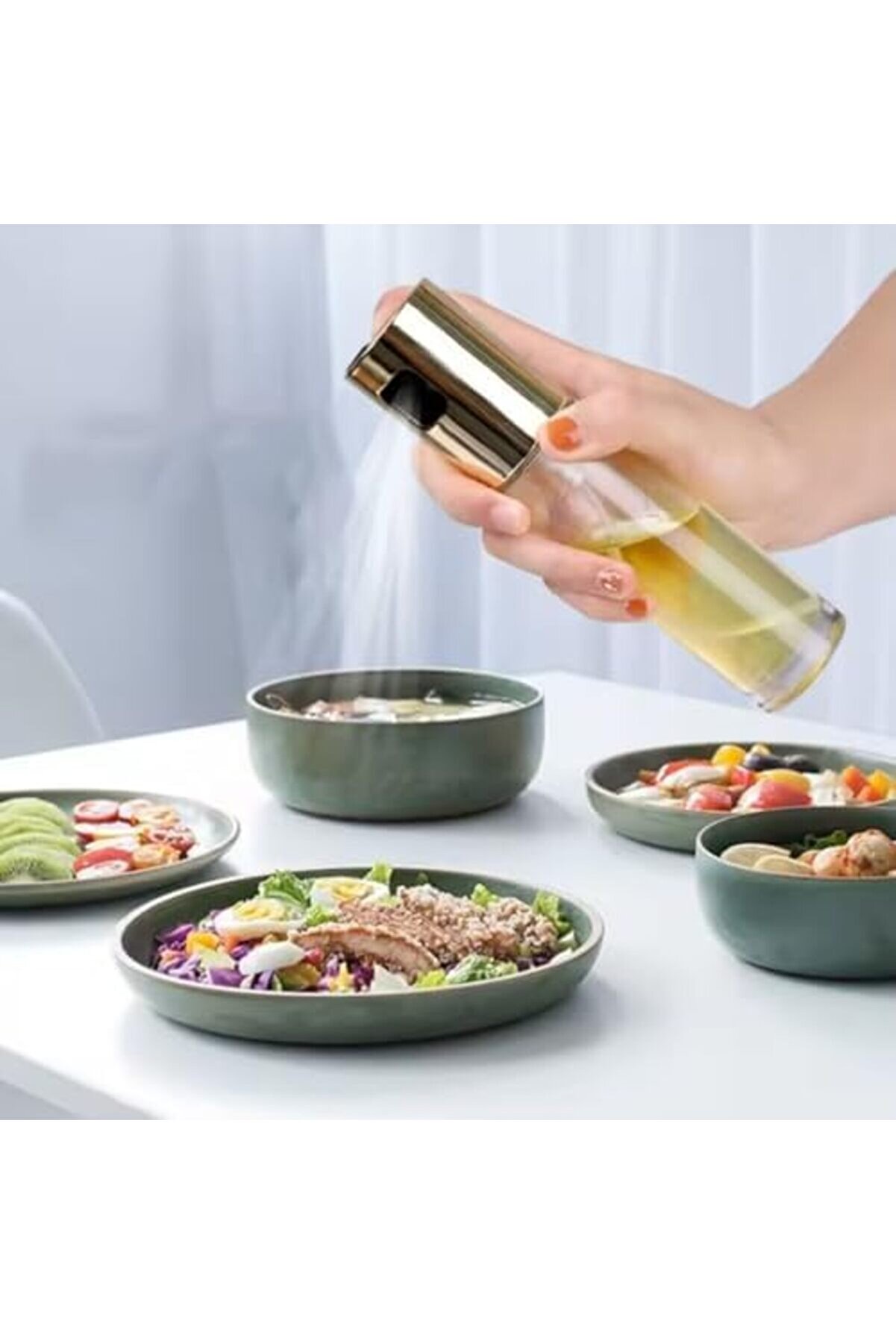 Modashi̇ne Yağdanlık Cam Yağlık, Si̇rke Ve,Sos Püskürtücü Güçlendi̇ri̇lmi̇ş Cam Modascope 1014773