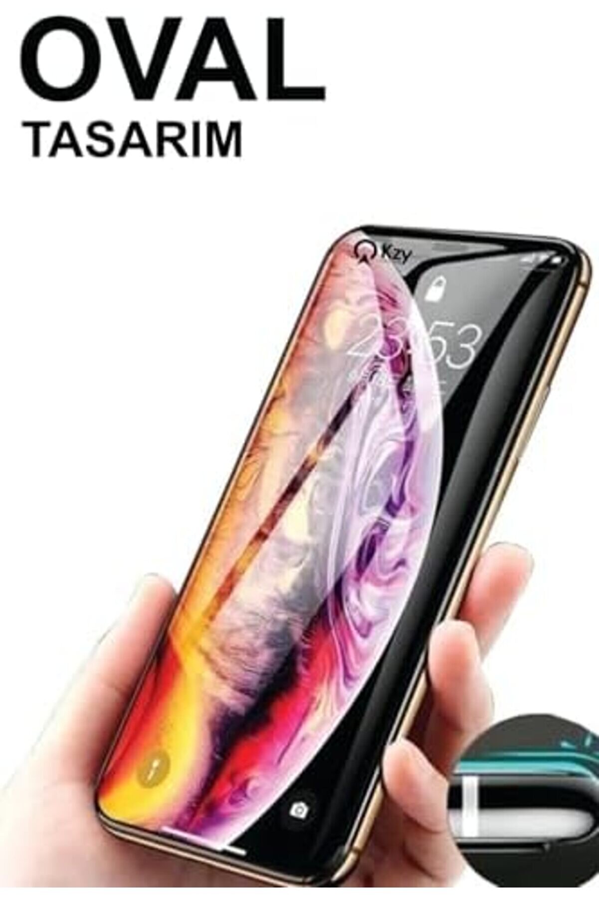 İleti̇şi̇m 10S İle Uyumlu Tam Kaplayan 21D Temperli̇ Ekran Cam 1014773