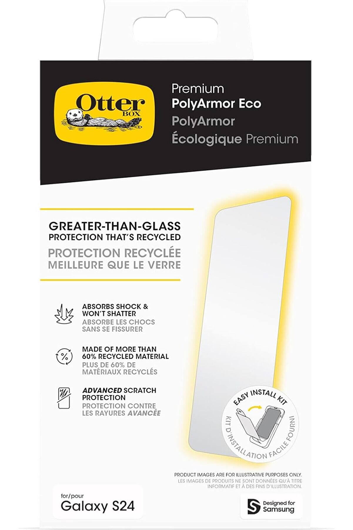 STOREMAX S24 Polyarmor Premium - TEMİZ,%60 Geri Dönüştürülmüş Malzeme, Canlı Netlik, Gerçek Dokunuş Tepkisi,