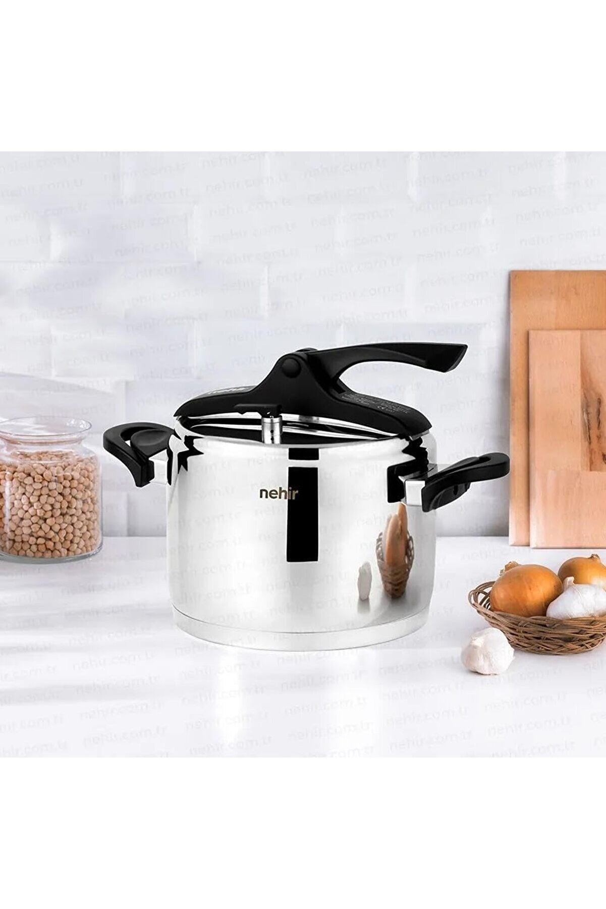 STOREMAX modashine Paslanmaz &Ccedil;elik 6 Litre D&uuml;d&uuml;kl&uuml; Tencere modascope 1014773