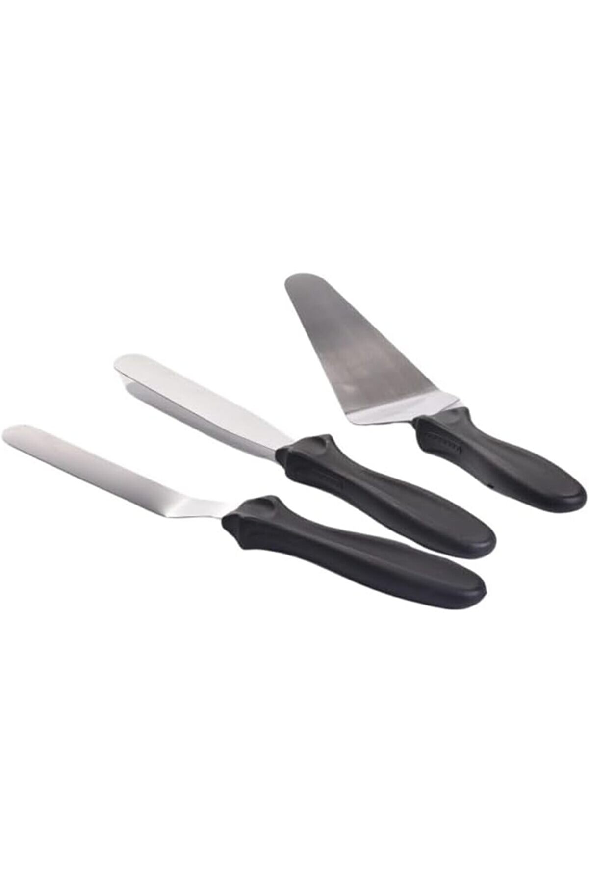 STOREMAX modashine Paslanmaz Çelik Kaymaz Saplı 3'lü Spatula Seti modascope 1014773