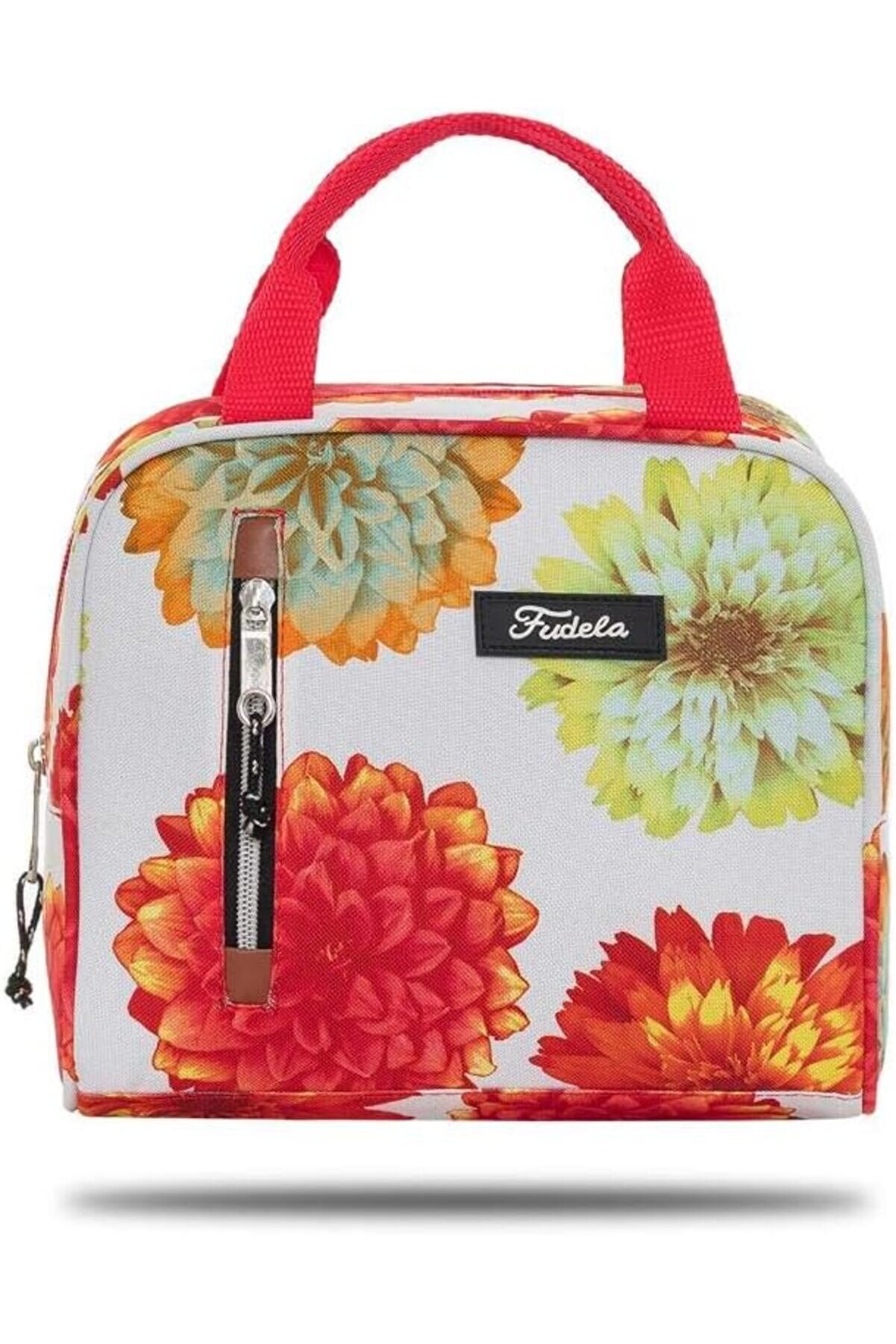 STOREMAX modashine Lounch Beyaz Çiçek Desen Beslenme Çantası modascope 1014773