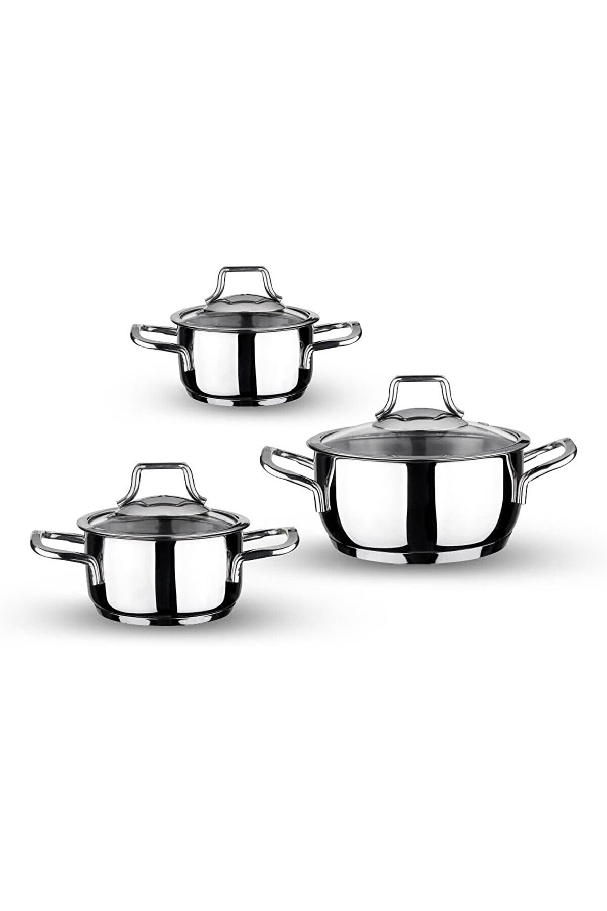 STOREMAX modashine 6 Parça Mini Tencere Seti 12-14-16Cm modascope 1014773