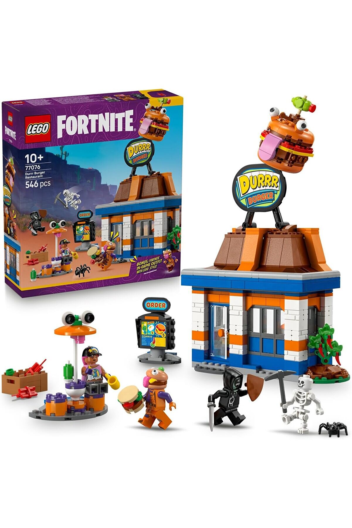 Modashi̇ne Fortni̇te Durrr Burger Restoranı 77076-10 Yaş &Uuml;zeri̇ &Ccedil;ocuklar İ&ccedil;i̇n Bombacı, Burger Bey, Ruh